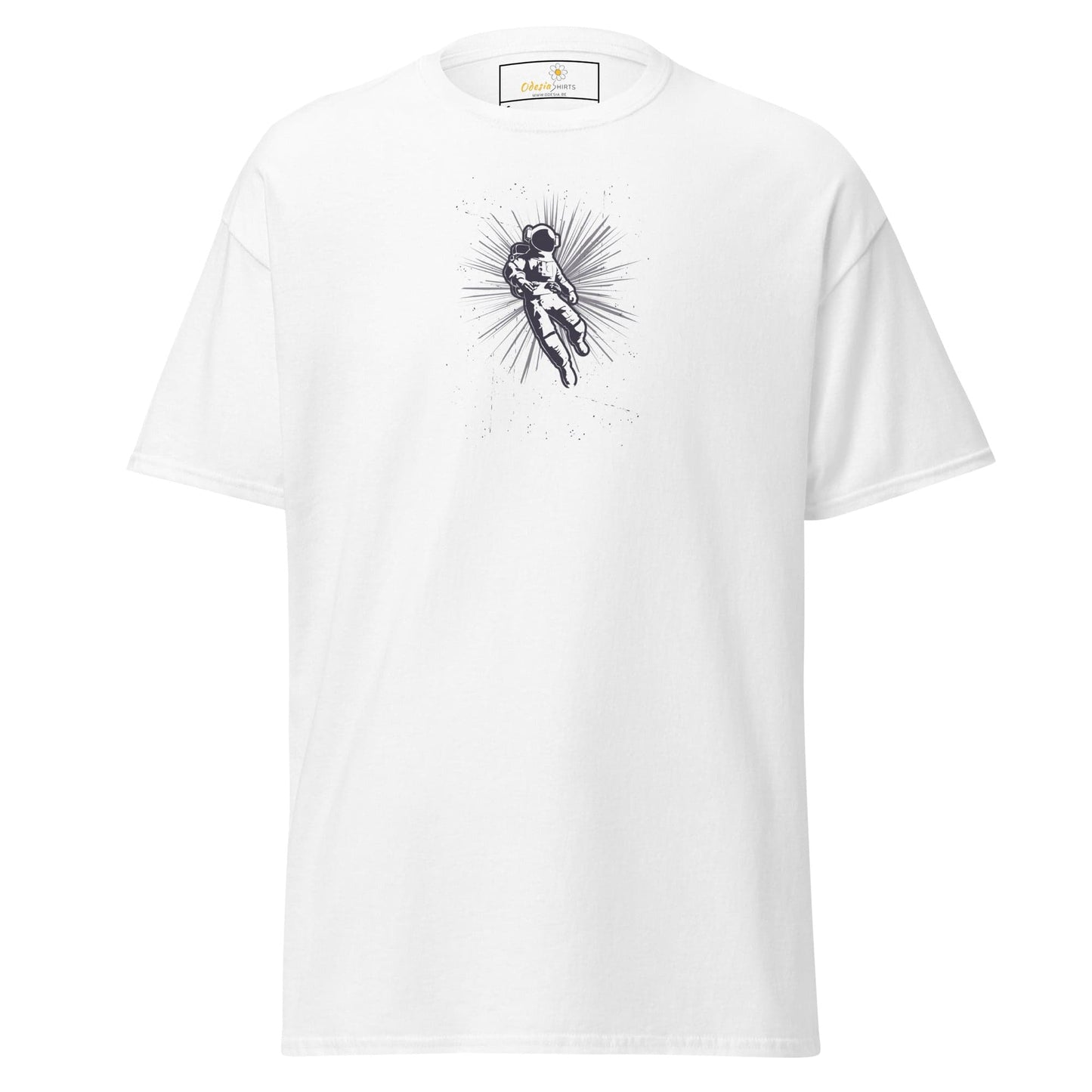 Unisex classic tee - ASTRONAUT EXPLORE SPACE - REGULAR - White / S