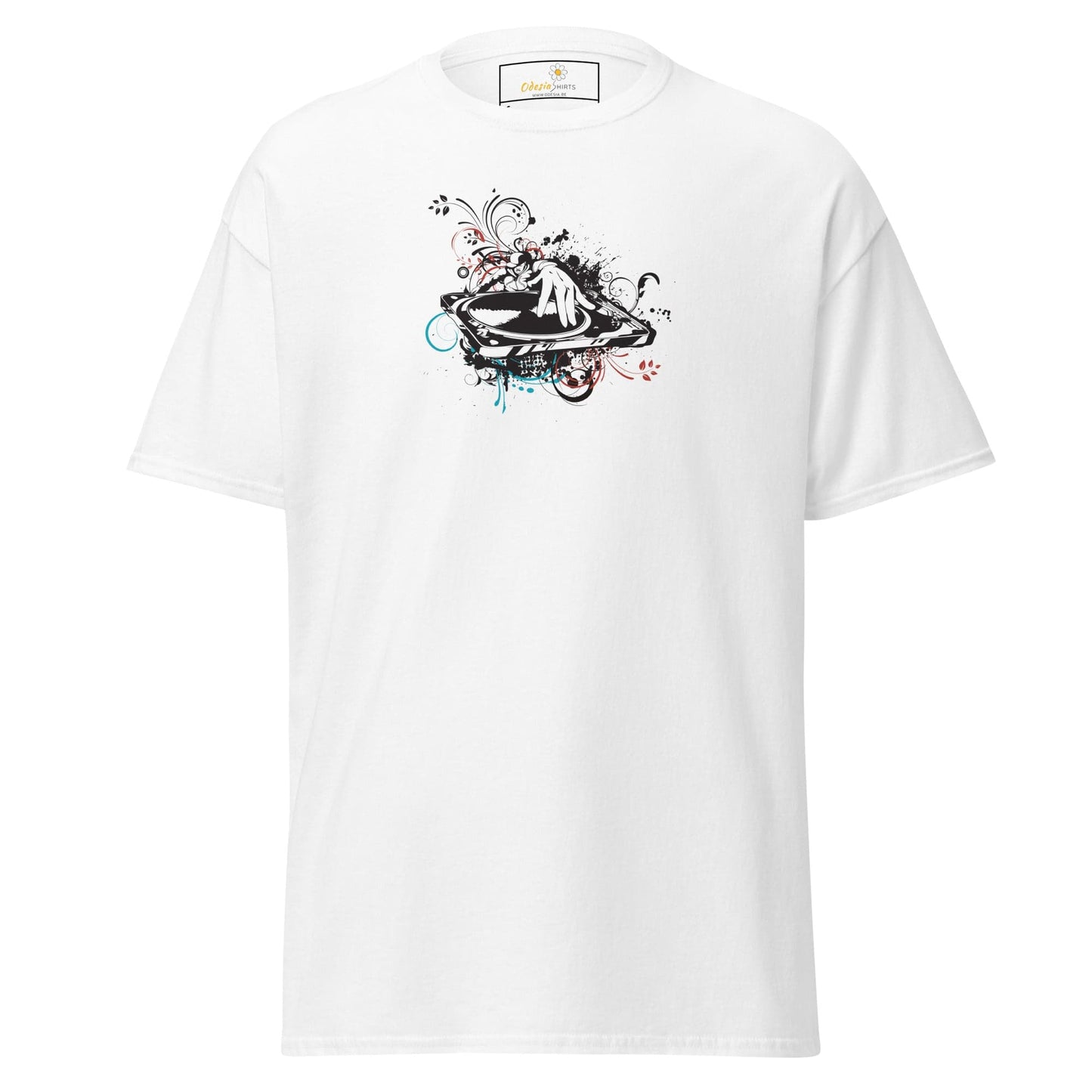 Unisex classic tee - MUSIC DISK JOCKEY - REGULAR - White / S