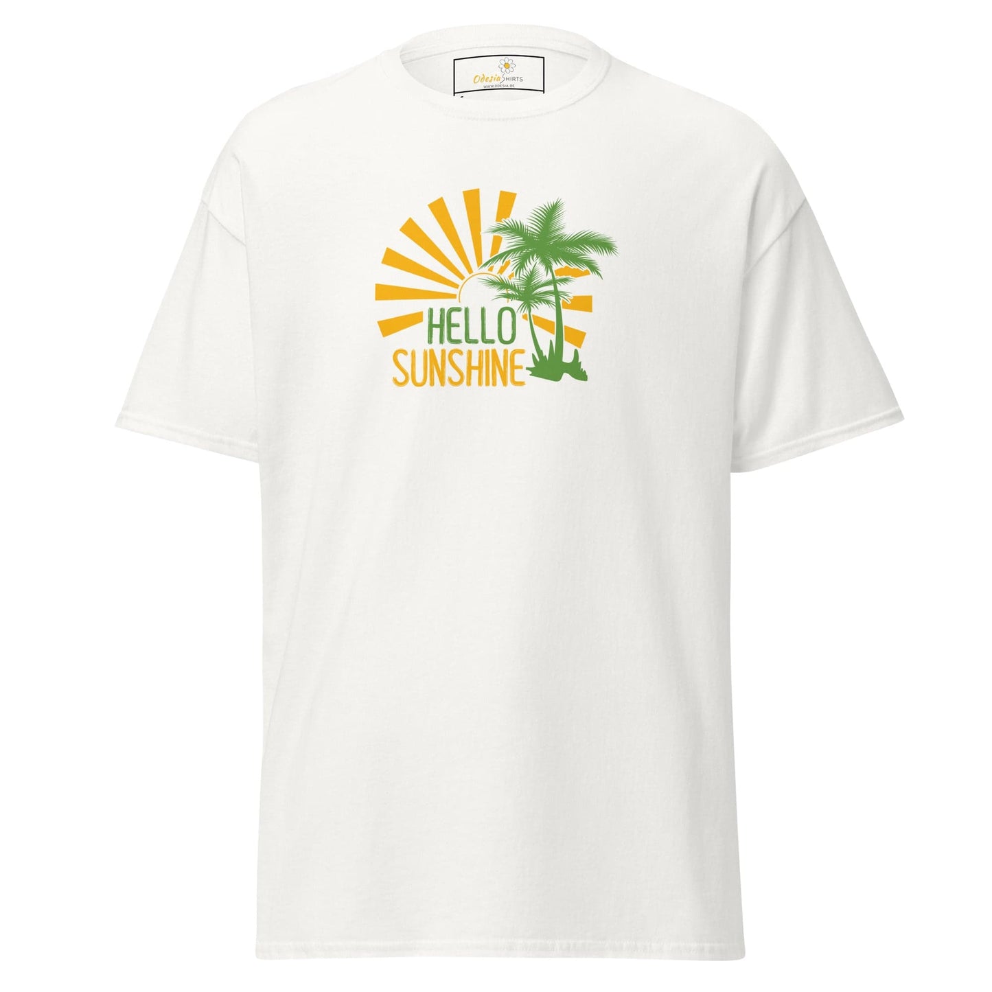Unisex classic t-shirt - SUMMER HELLO SUNSHINE - REGULAR - White / S