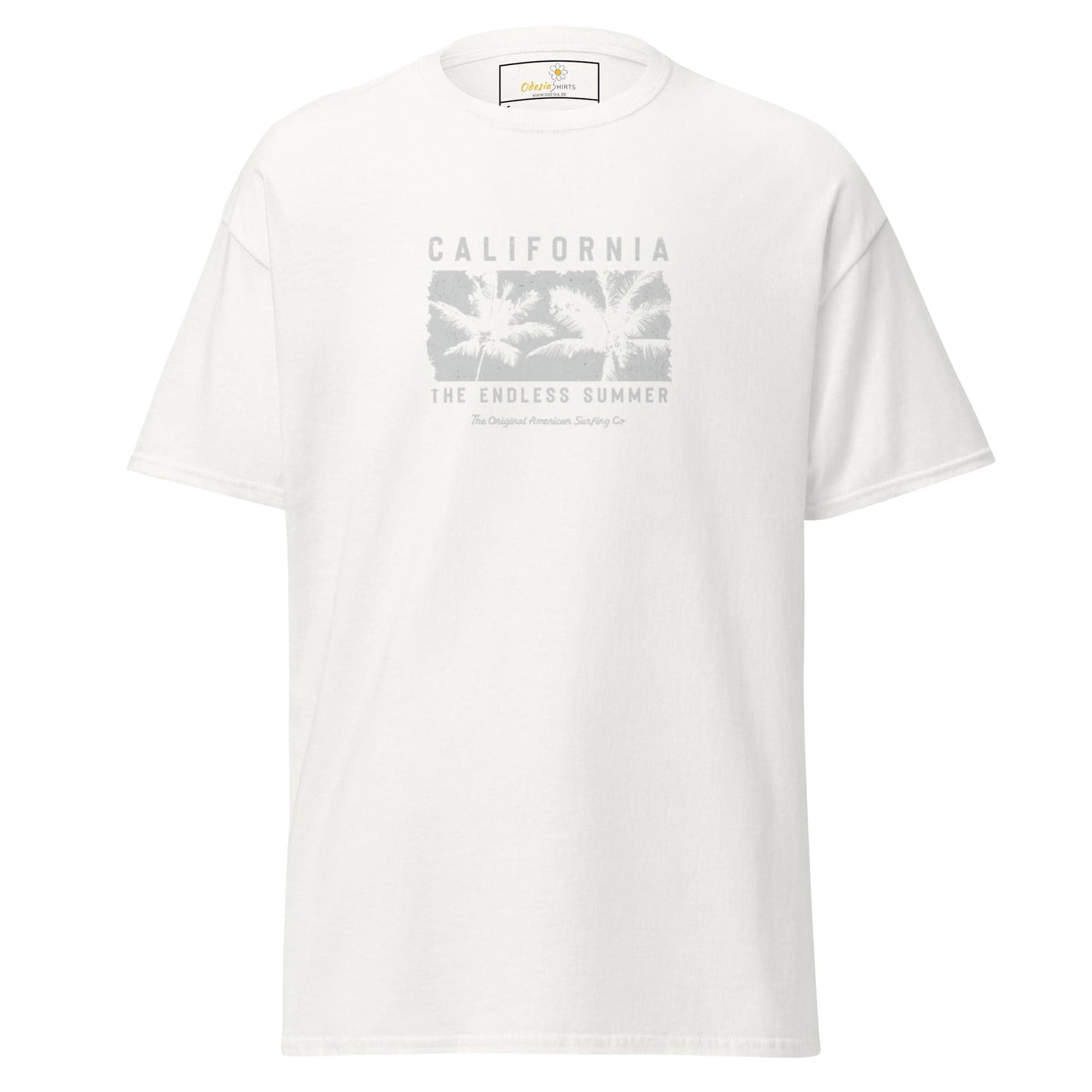 Unisex classic t-shirt - SUMMER CALIFORNIA TREES - REGULAR - White / S