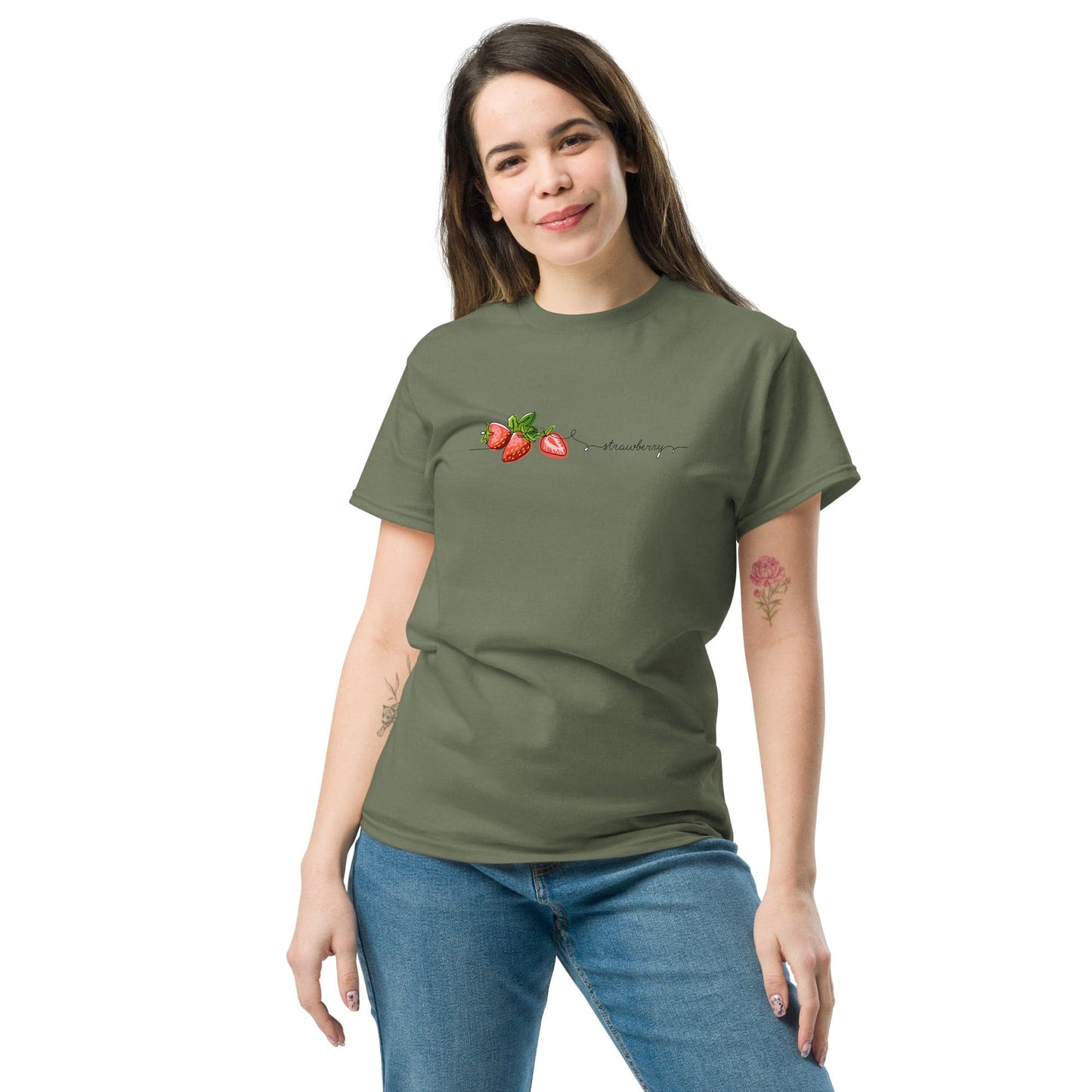 Art T-shirt Design Tee • Man / Woman • [s-xl] - Military Green / s