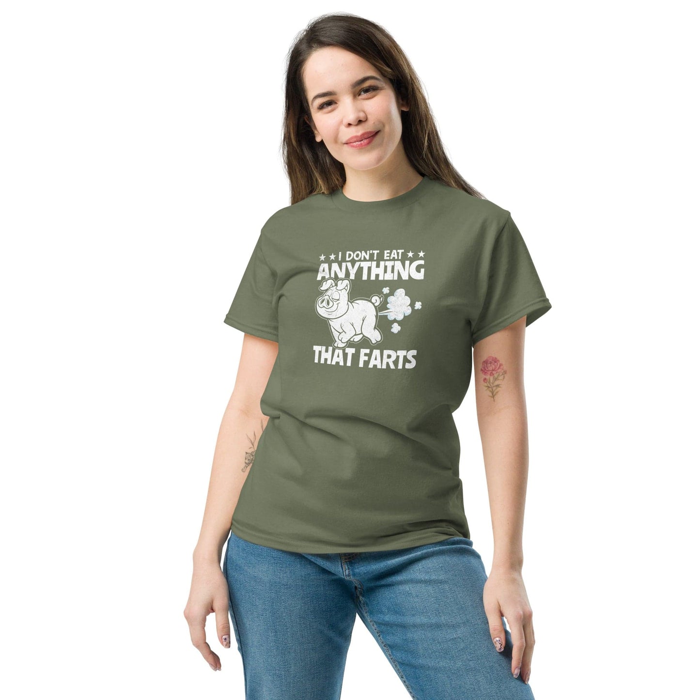 Art T-shirt Design Tee • Man / Woman • [s-xl] - Military Green / s