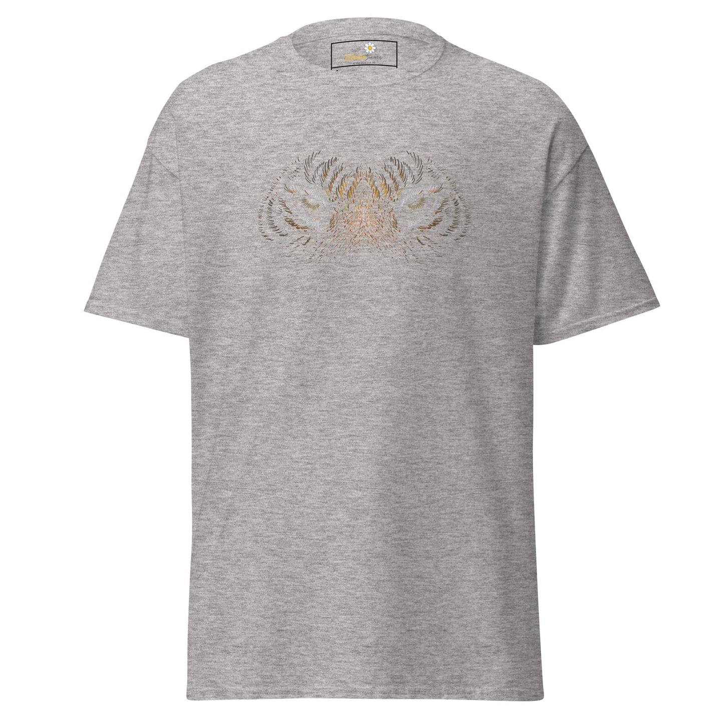 Men’s classic t-shirt - WILD LIFE TIGER EYES - REGULAR - Sport Grey / S