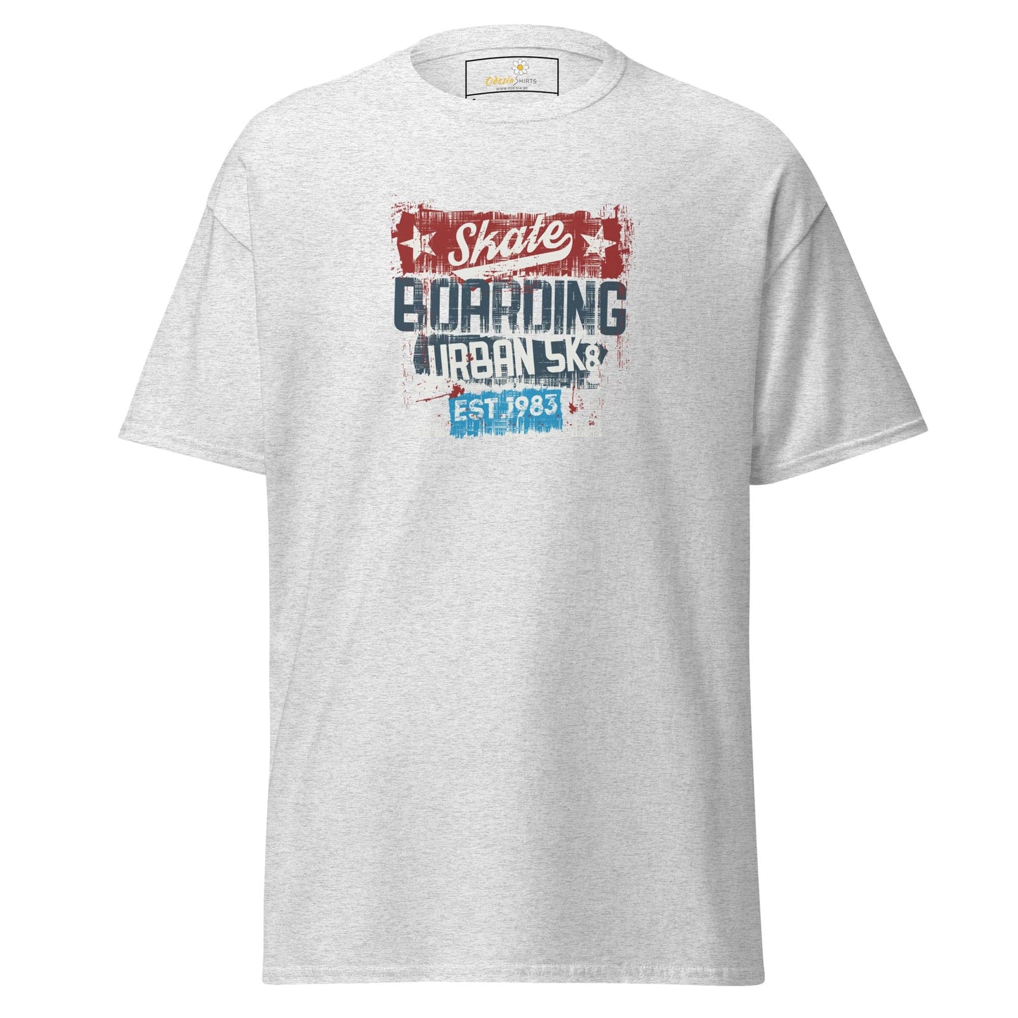 Unisex classic t-shirt - URBAN SKATE - REGULAR - Ash / S