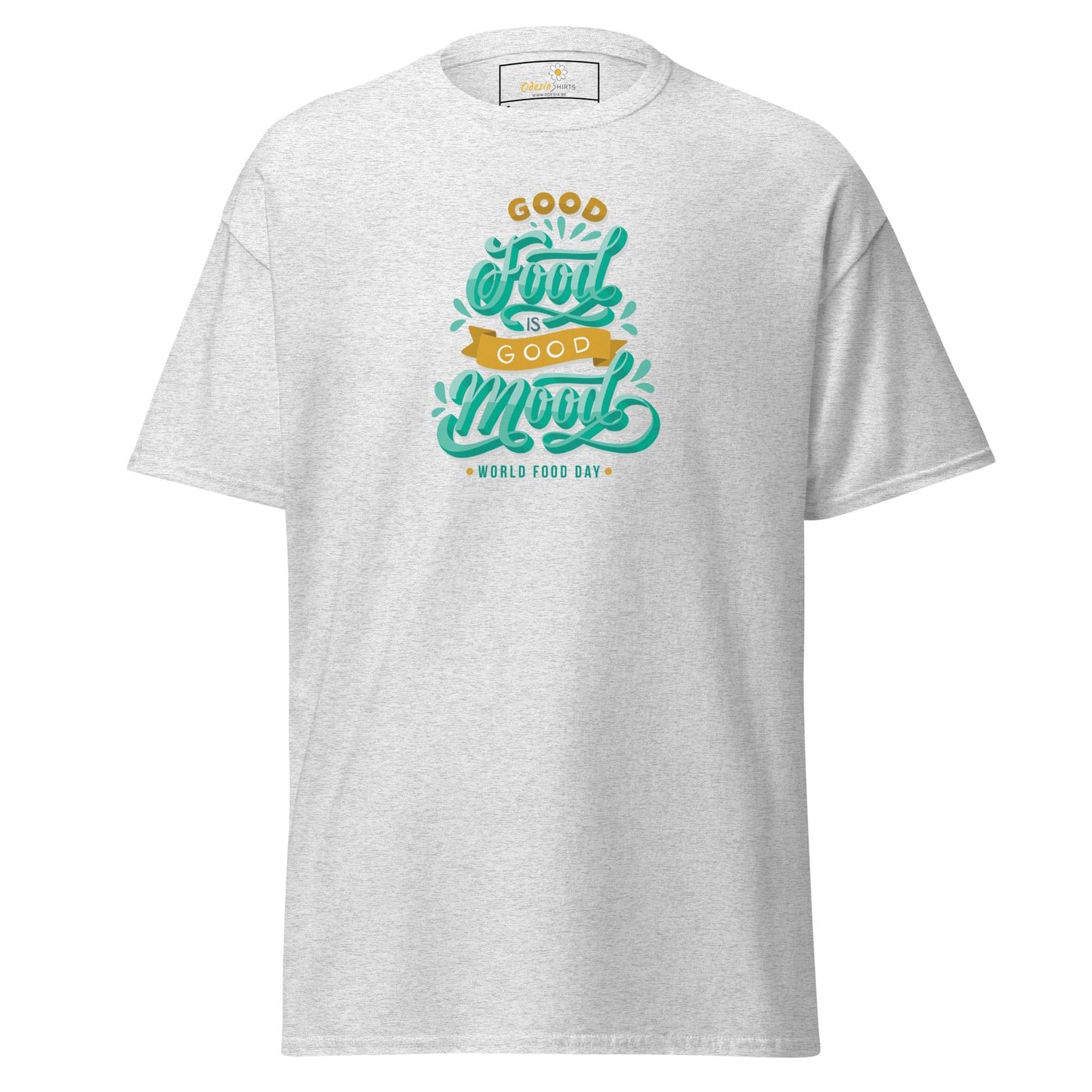 Unisex classic t-shirt - MISC GOOD FOOD GOOD MOOD - REGULAR - Ash / S