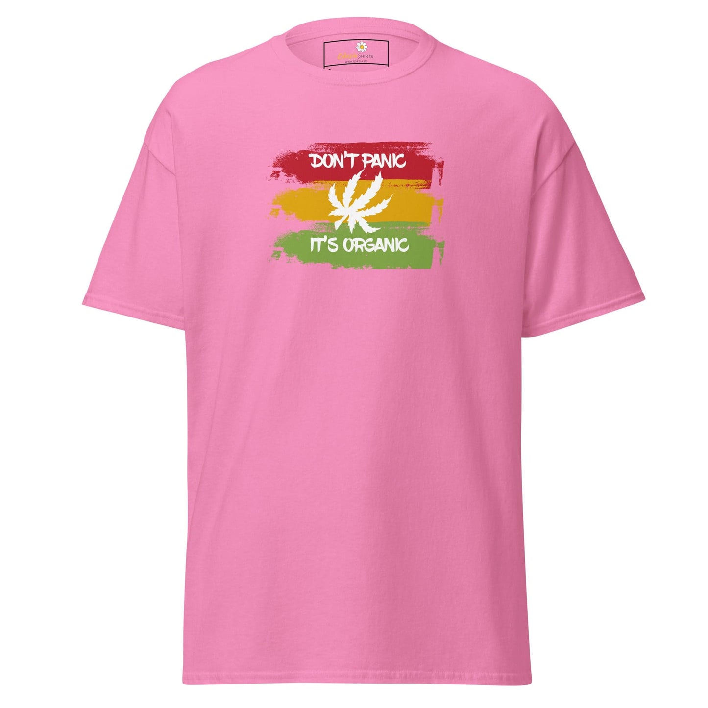 Unisex classic t-shirt - MYSTIC DON’T PANIC ORGANIC - REGULAR - Azalea / S