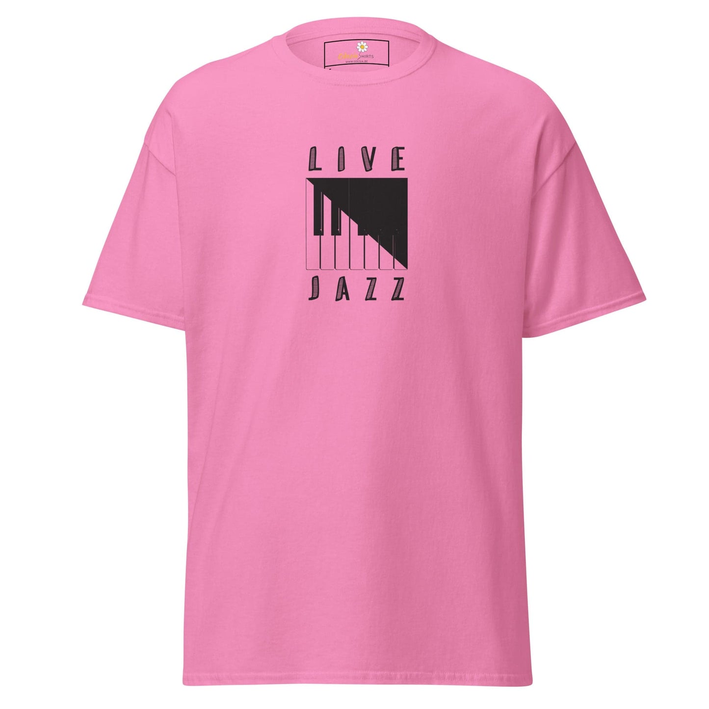 Unisex classic t-shirt - MUSIC LIFE JAZZ - REGULAR - Azalea / S
