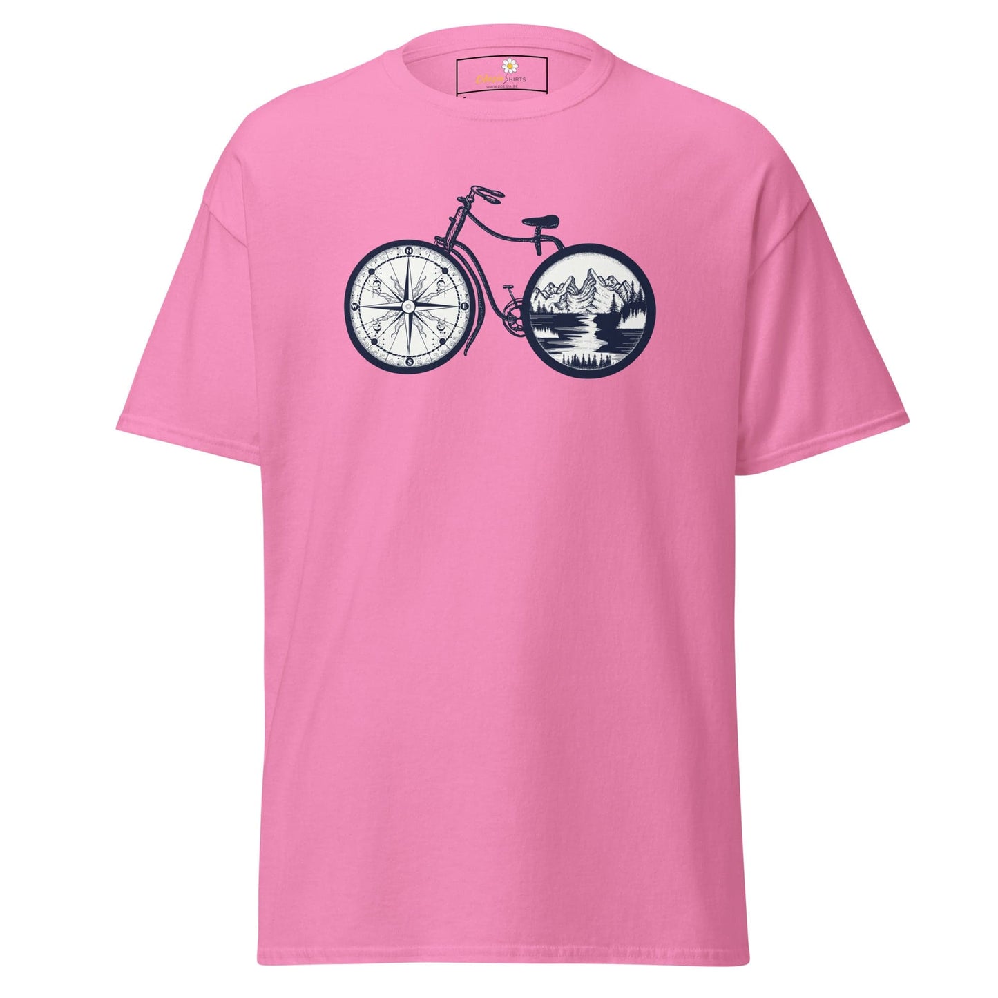 Unisex classic t-shirt - SPORT BIKE DIRECTION MOUNTAINS - REGULAR - Azalea / S