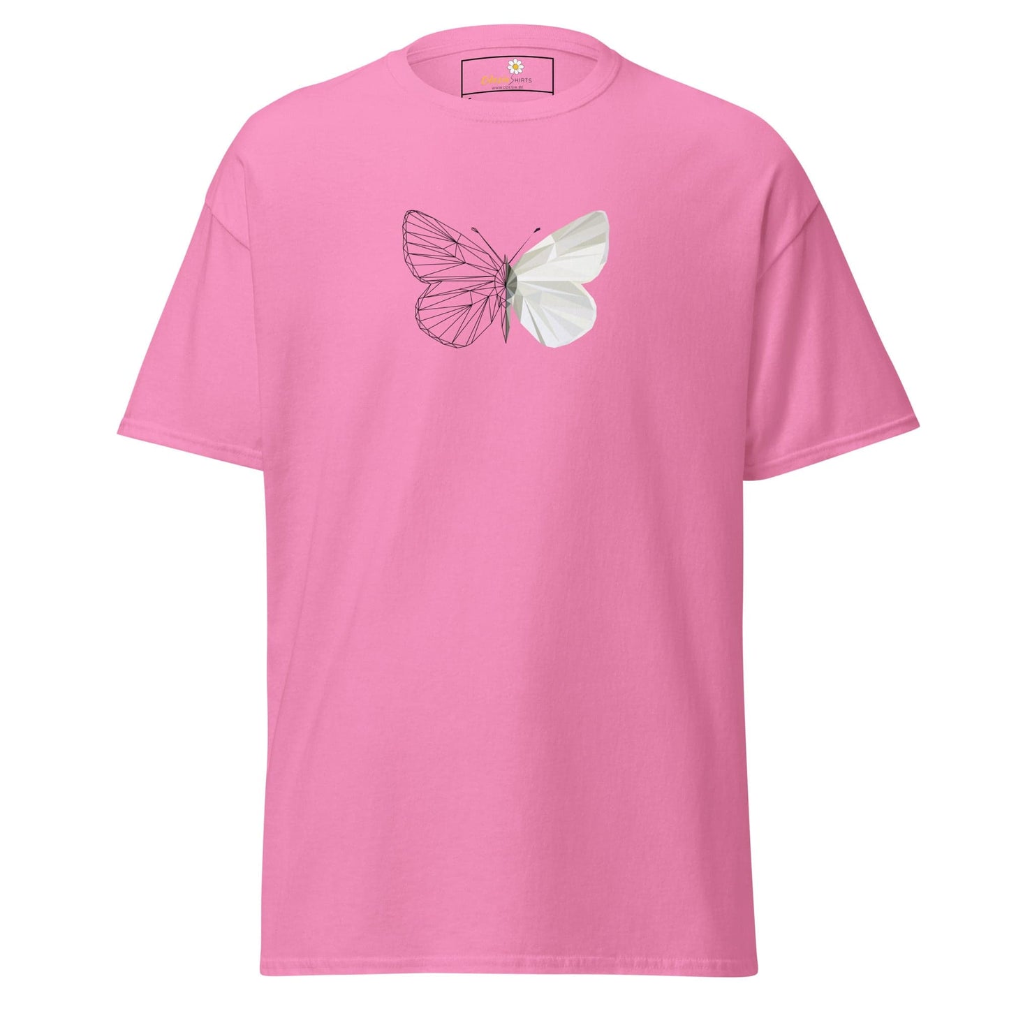 Unisex classic tee - ANIMALS BUTTERFLY - REGULAR - Azalea / S