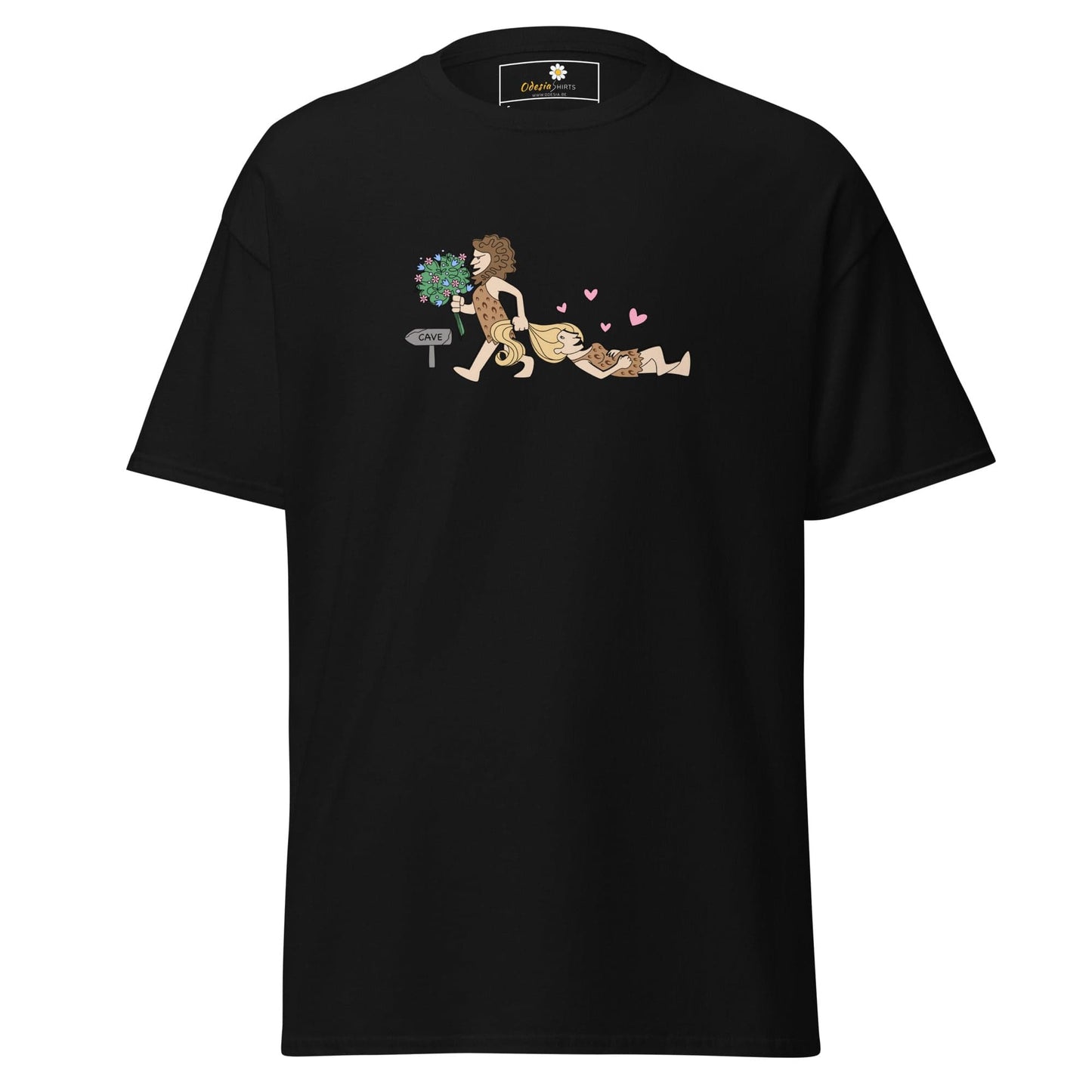 Unisex classic tee - FUN CAVEMAN - REGULAR - Black / S