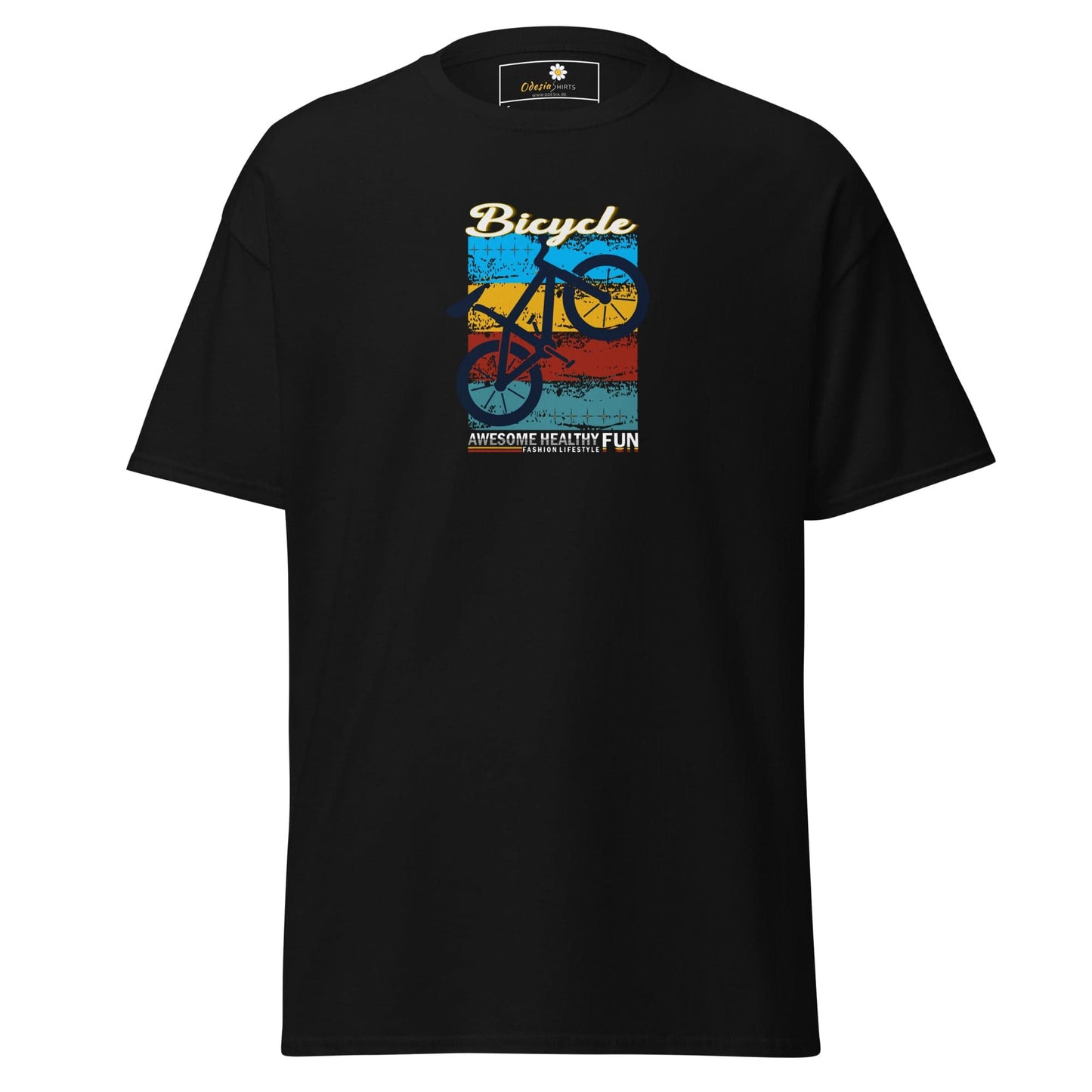 Unisex classic tee - SPORT BICYCLE FUN - REGULAR - Black / S