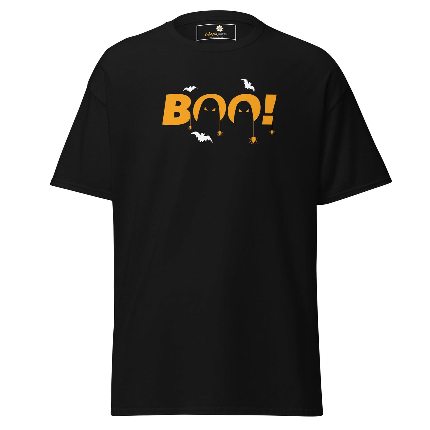 Unisex classic t-shirt - SEASONAL HALLOWEEN BOO - REGULAR - Black / S