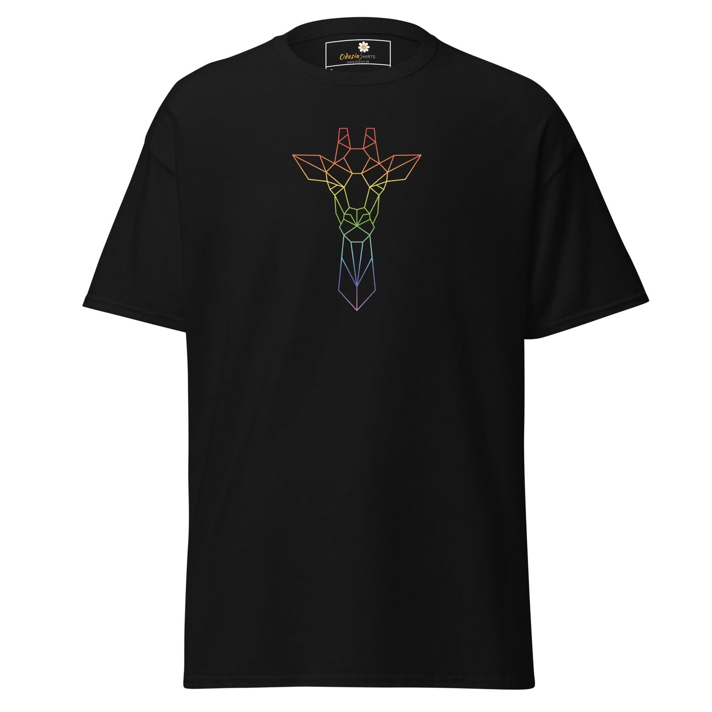 Unisex classic t-shirt - WILD LIFE GIRAFFE - REGULAR - Black / S