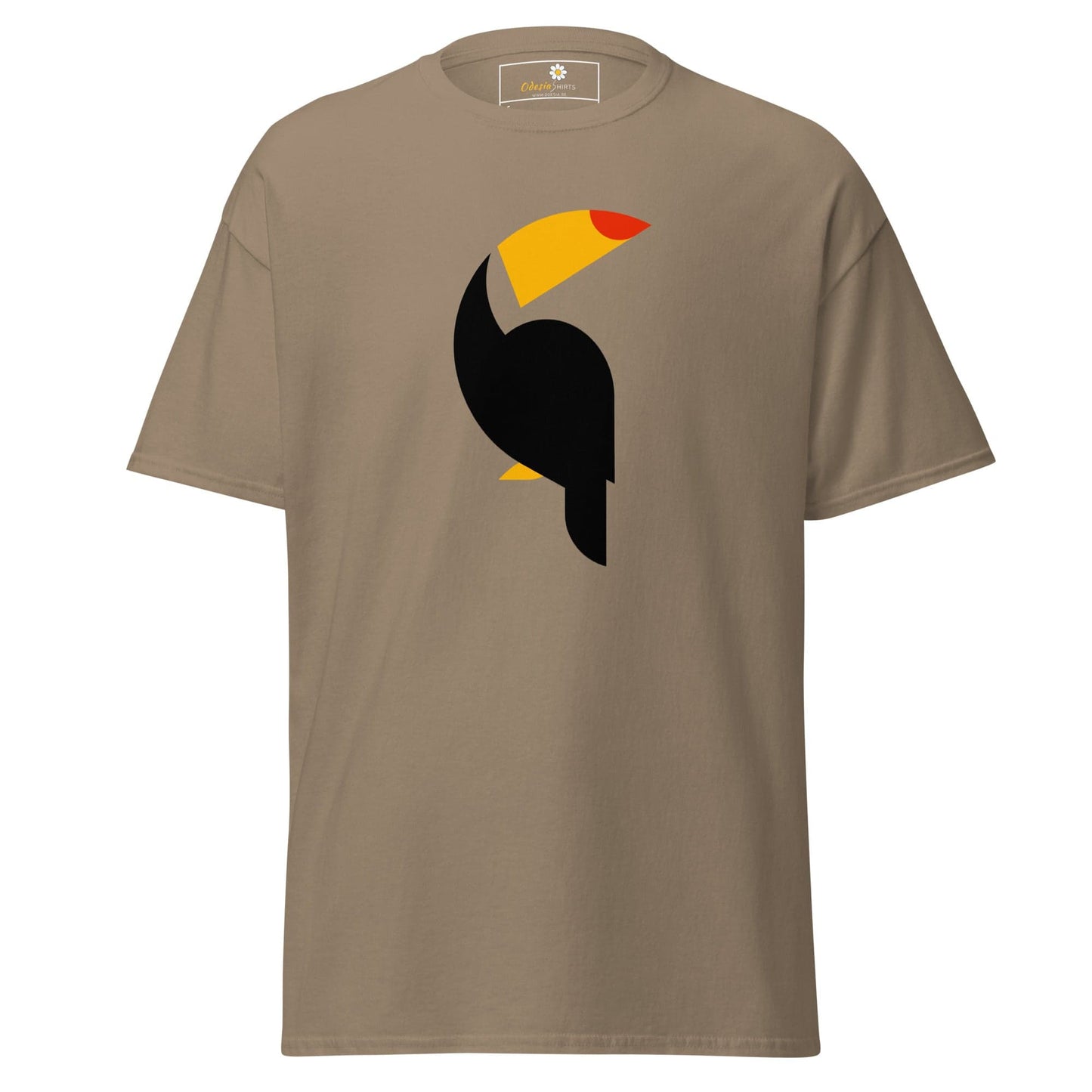Unisex classic t-shirt - WILD LIFE TOUCAN - REGULAR - Brown Savana / S
