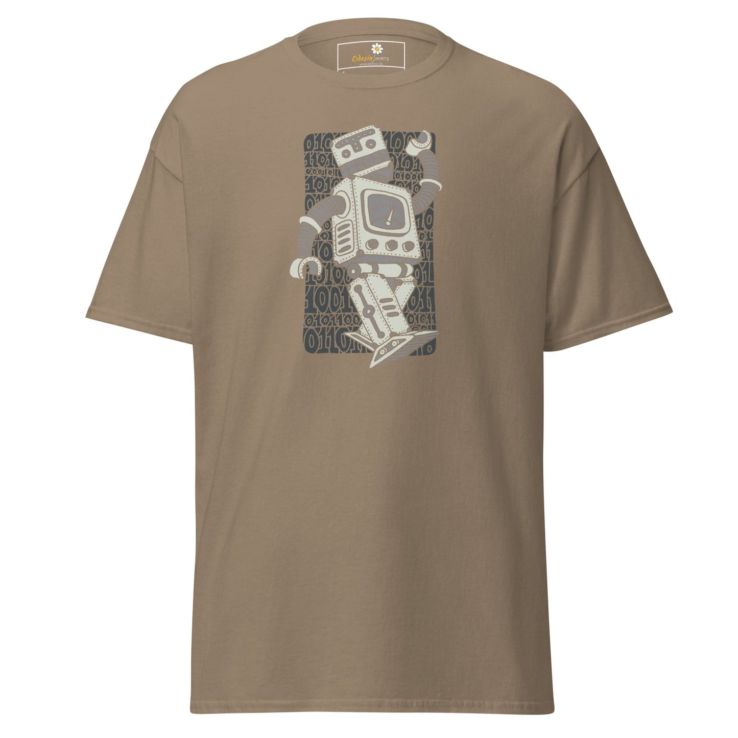 Unisex classic t-shirt - FANTASY ROBOTS NEVER DIE - REGULAR - Brown Savana / S