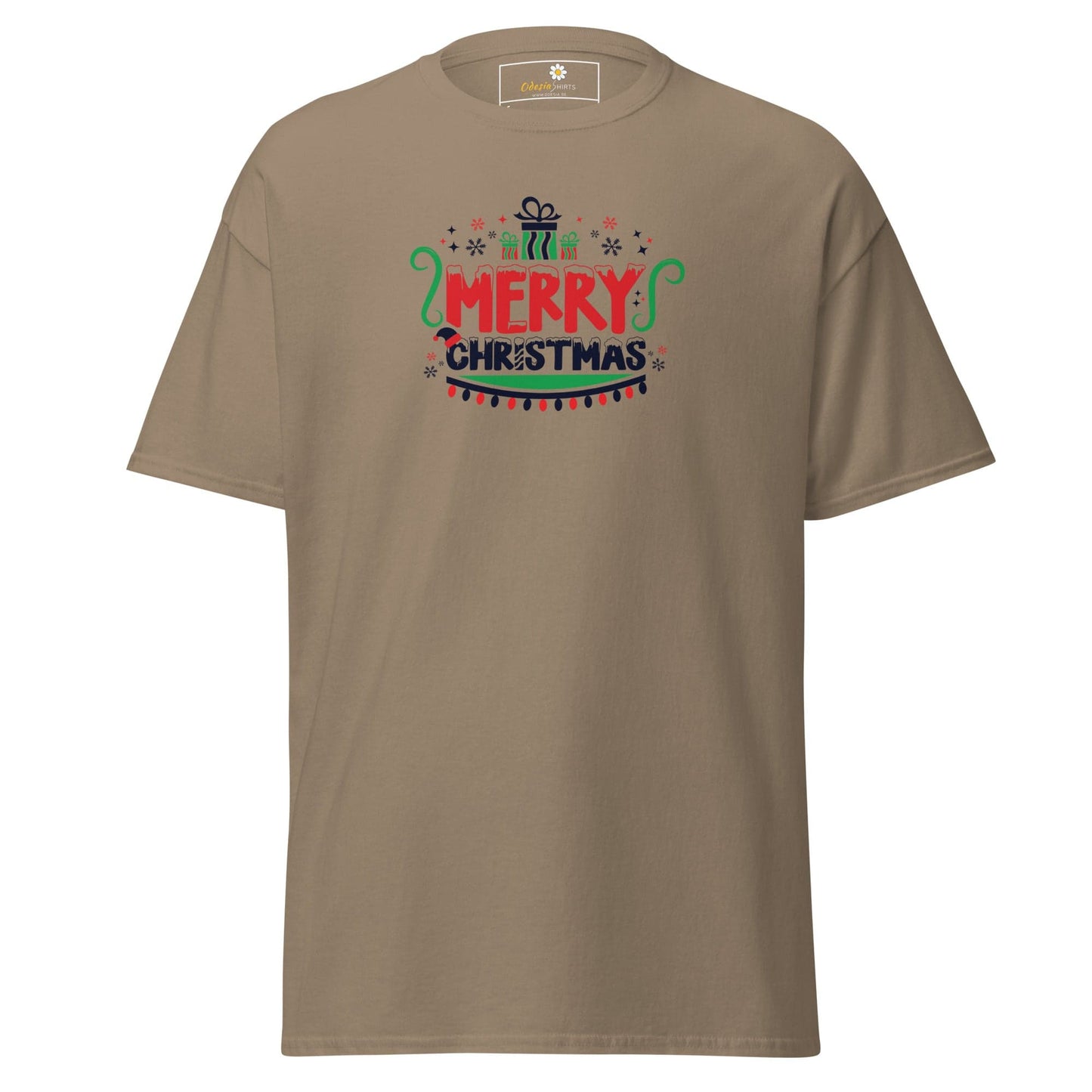 Unisex classic t-shirt - SEASONAL MERRY CHRISTMASS - REGULAR - Brown Savana / S