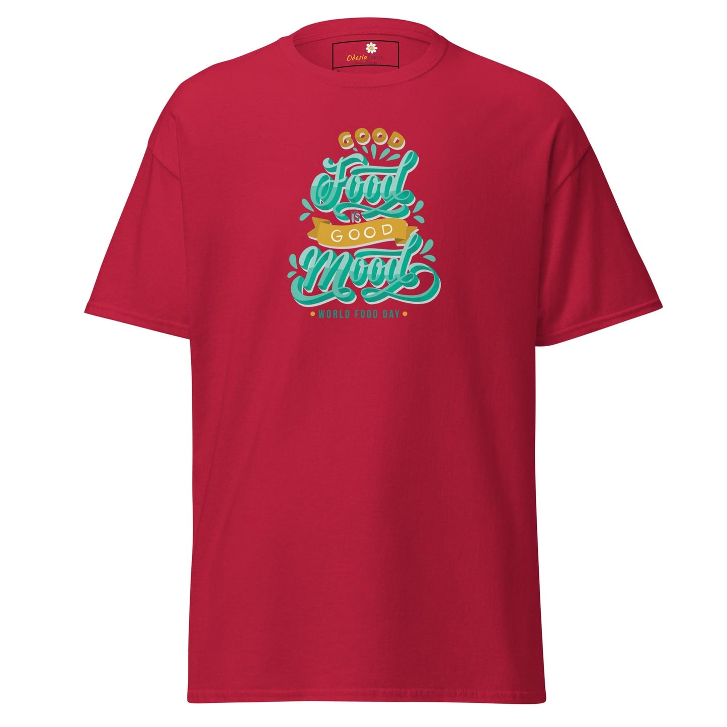 Unisex classic t-shirt - MISC GOOD FOOD GOOD MOOD - REGULAR - Cardinal / S