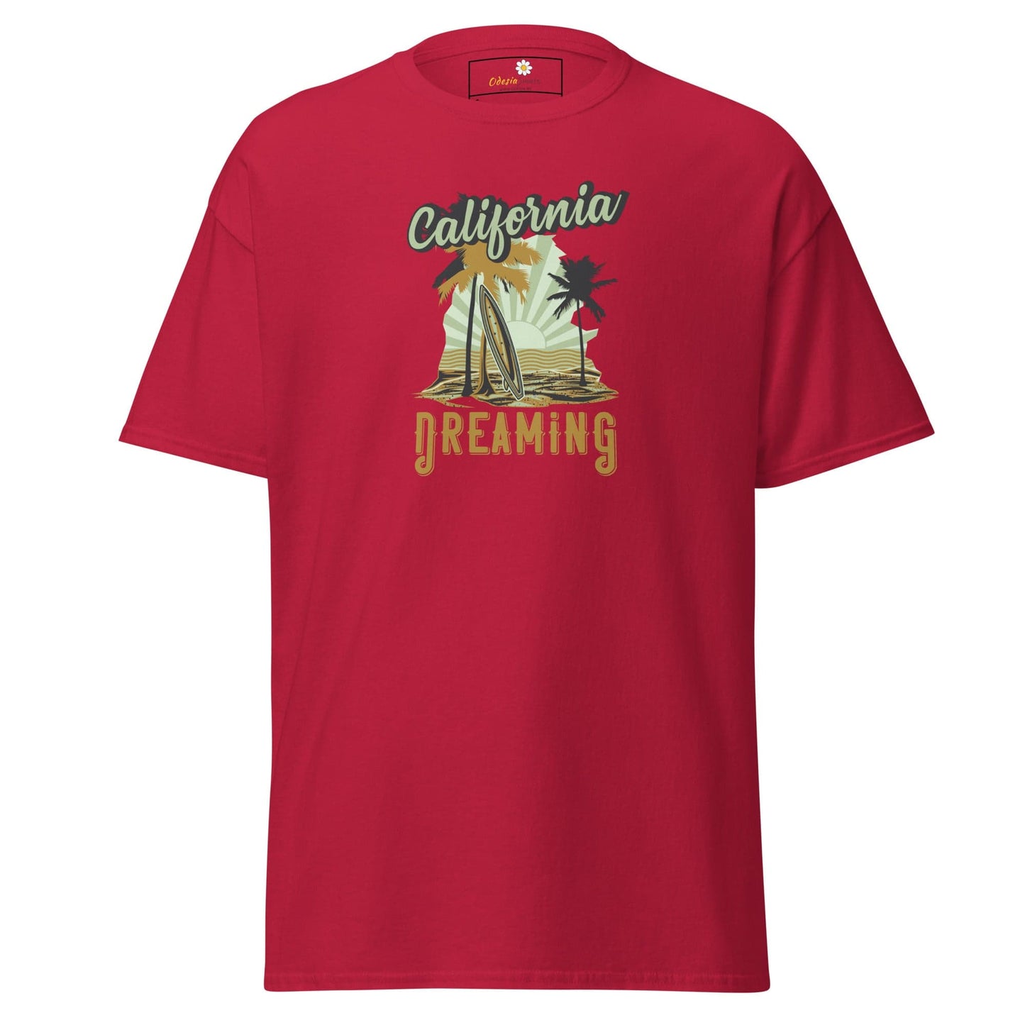 Unisex classic t-shirt - SUMMER CALIFORNIA DREAM - REGULAR - Cardinal / S