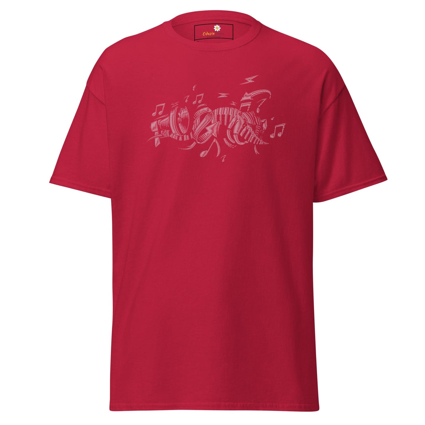 Unisex classic t-shirt - MUSIC INSTRUMENTS - REGULAR - Cardinal / S