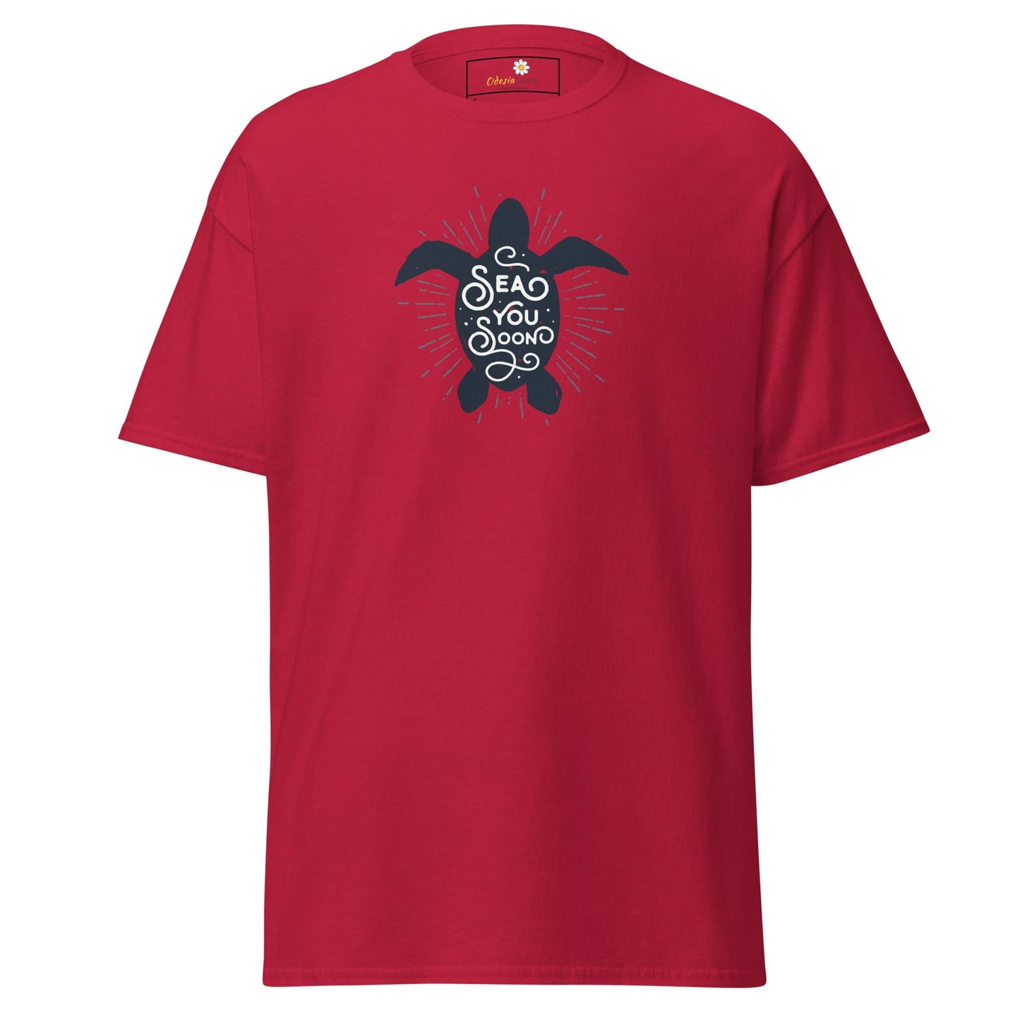 Unisex classic t-shirt - WILD LIFE TORTOISE SEE YOU - REGULAR - Cardinal / S