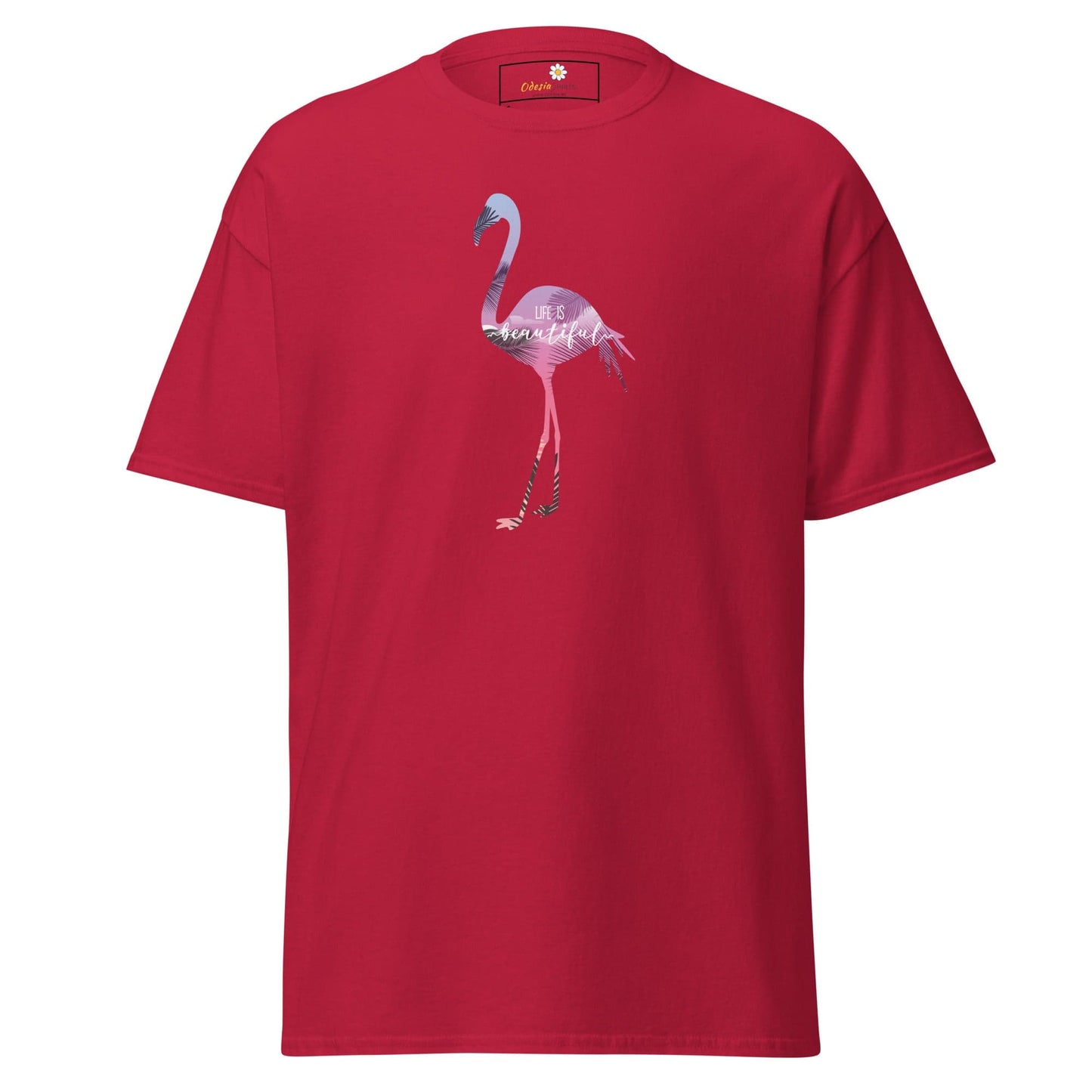 Unisex classic tee - WILD LIFE FLAMINGO - REGULAR - Cardinal / S