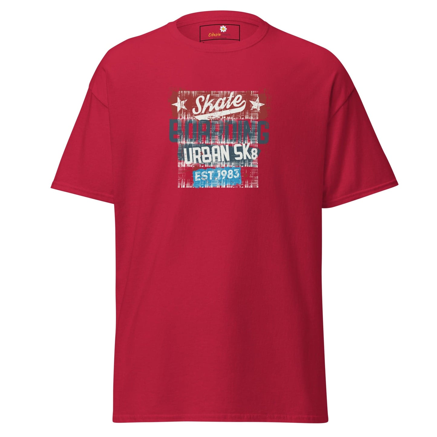 Unisex classic t-shirt - URBAN SKATE - REGULAR - Cardinal / S