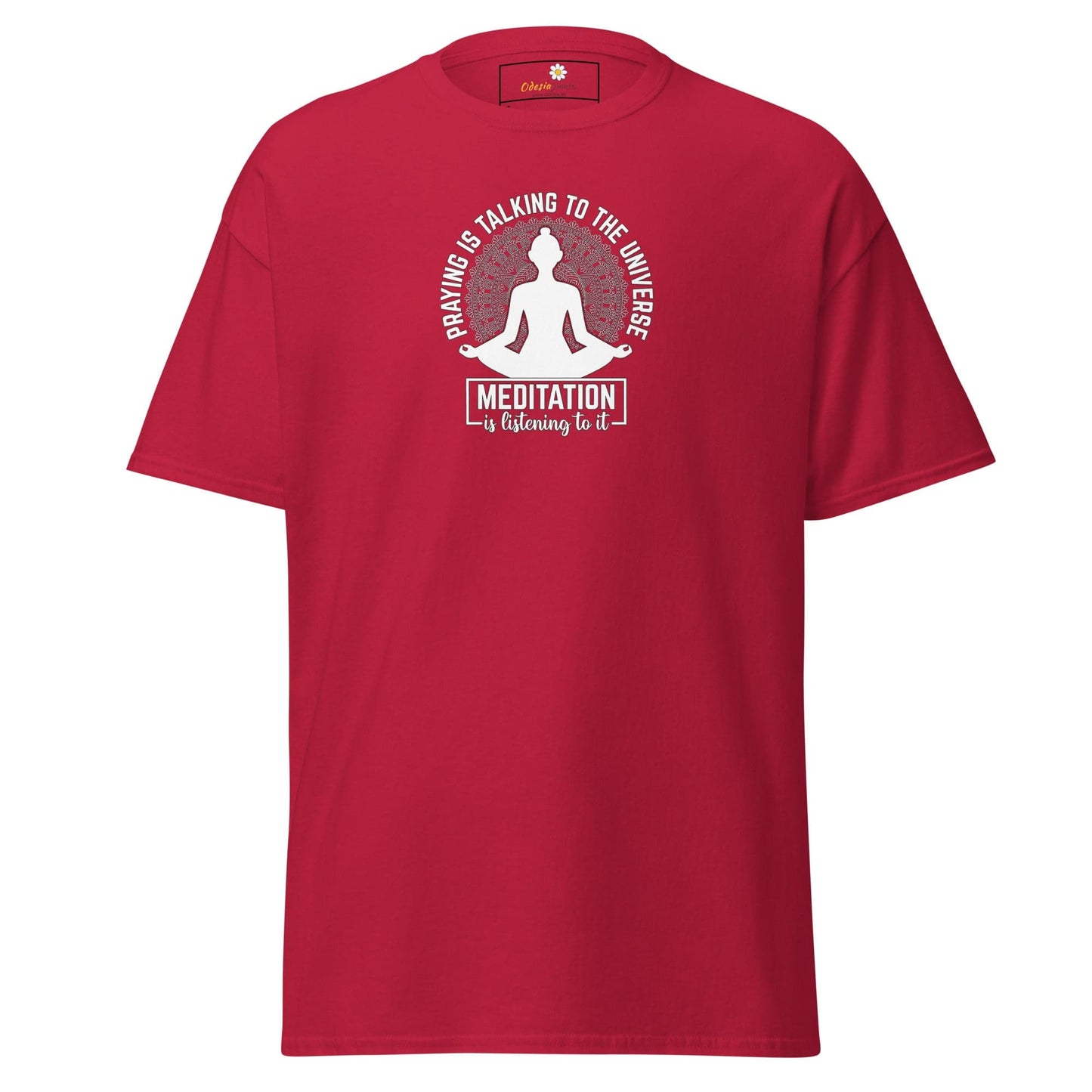 Unisex classic tee - SPIRITUAL MEDITATION IS LISTENING - REGULAR - Cardinal / S