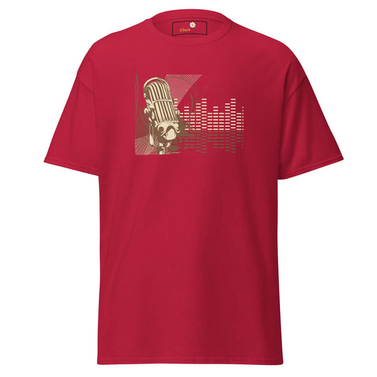 Unisex classic tee - MUSIC MICROPHONE - REGULAR - Cardinal / S