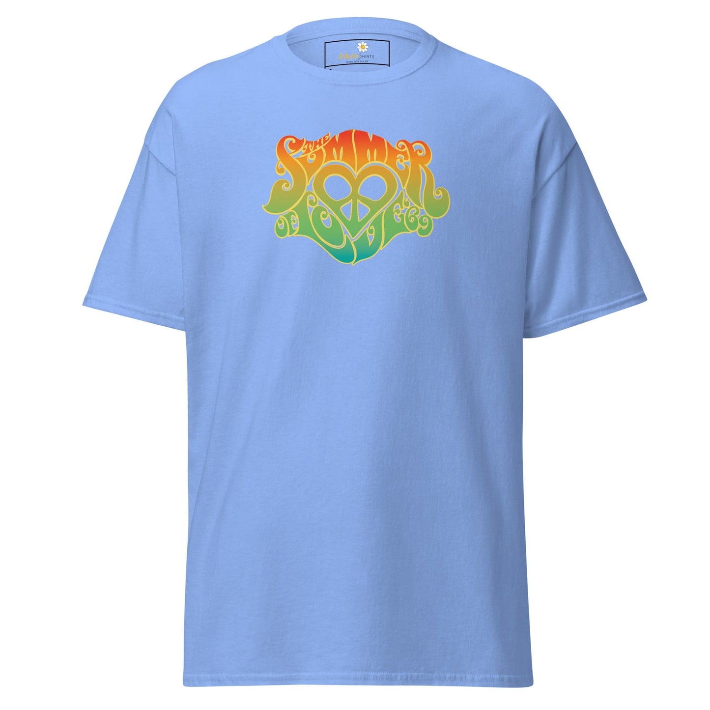 Unisex classic tee - POSITIVE SUMMER LOVE - REGULAR - Carolina Blue / S