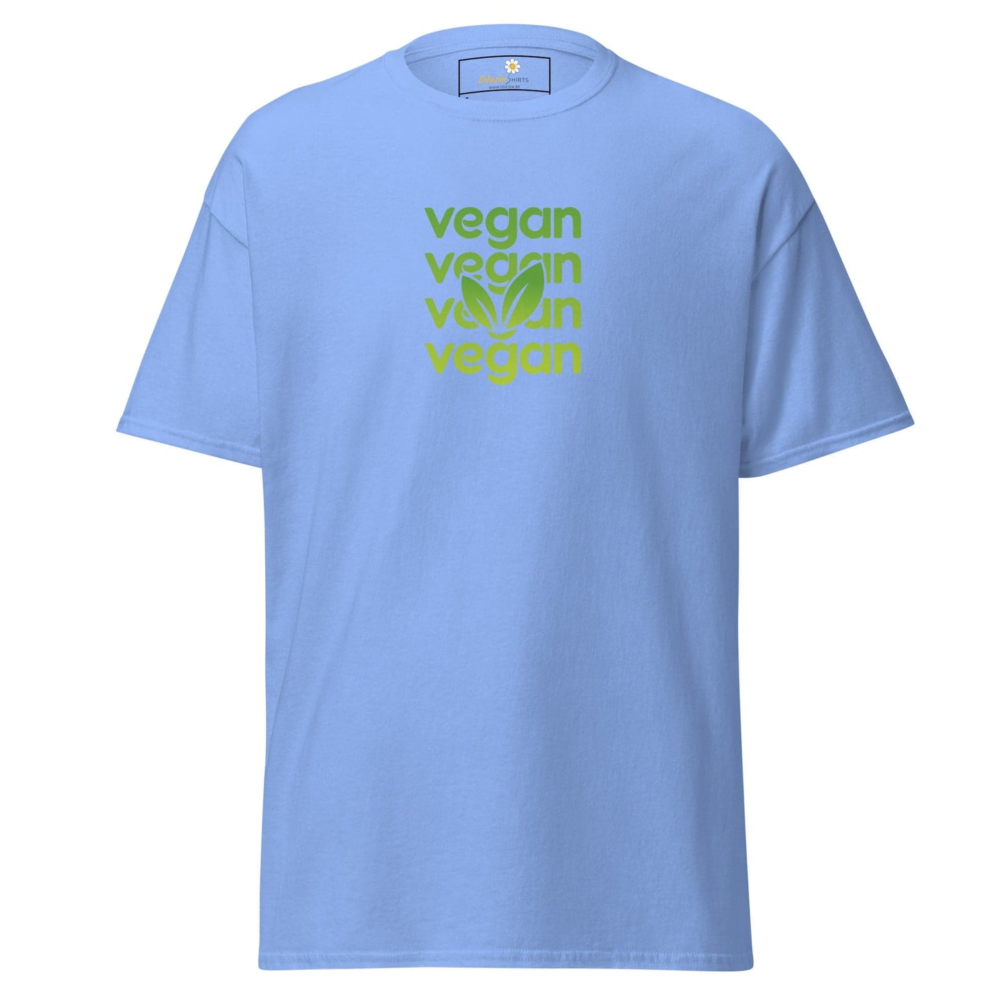 Unisex classic tee - GREEN VEGAN - REGULAR - Carolina Blue / S