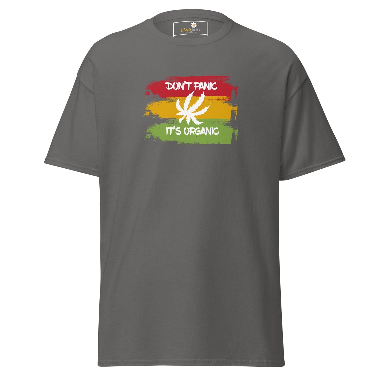Unisex classic t-shirt - MYSTIC DON’T PANIC ORGANIC - REGULAR - Charcoal / S