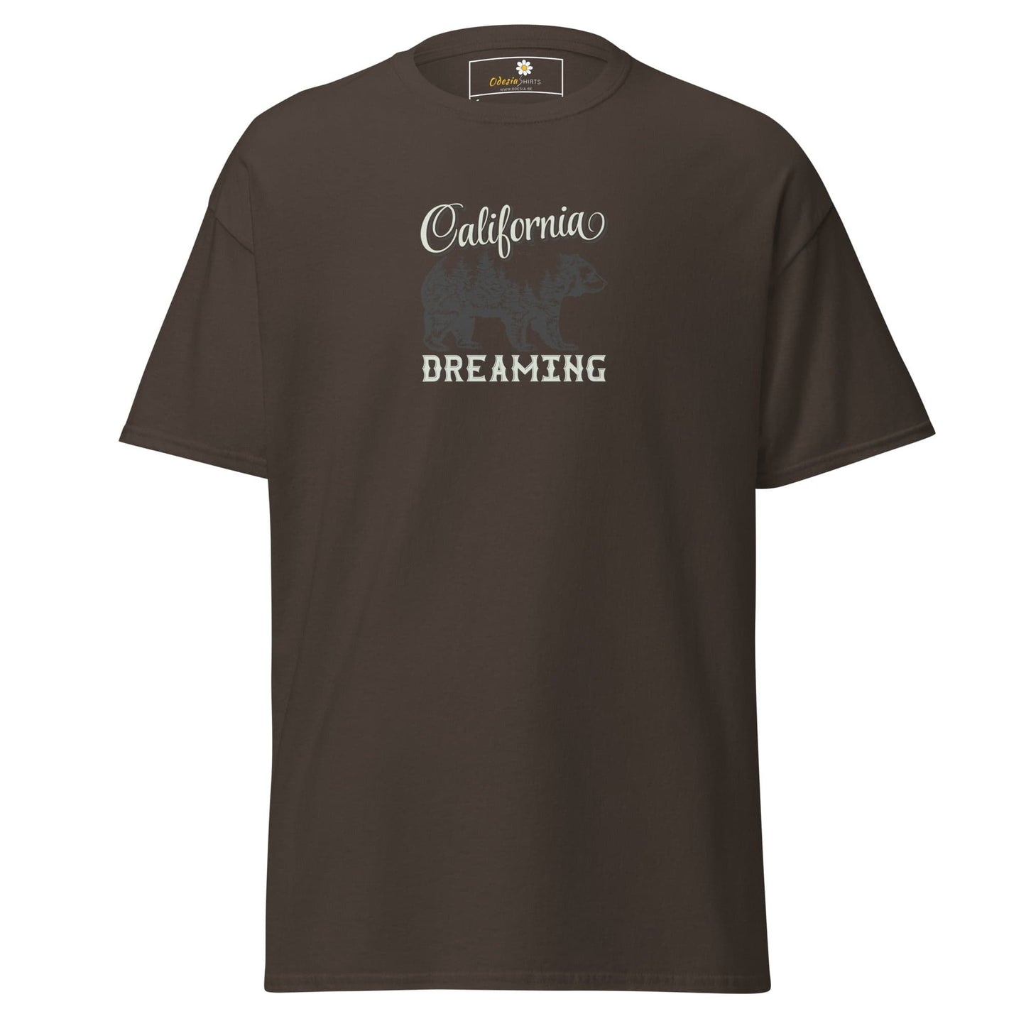 Unisex classic tee - WILD LIFE CALIFORNIA DREAMING - REGULAR - Dark Chocolate / S