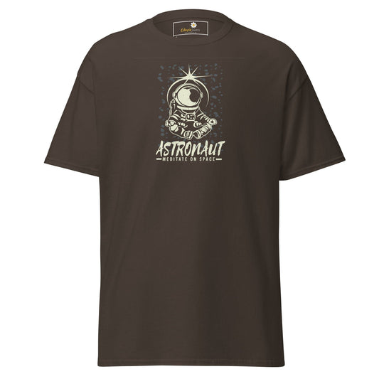 Unisex classic t-shirt - ASTRONAUT MEDITATION SPACE - REGULAR - Dark Chocolate / S