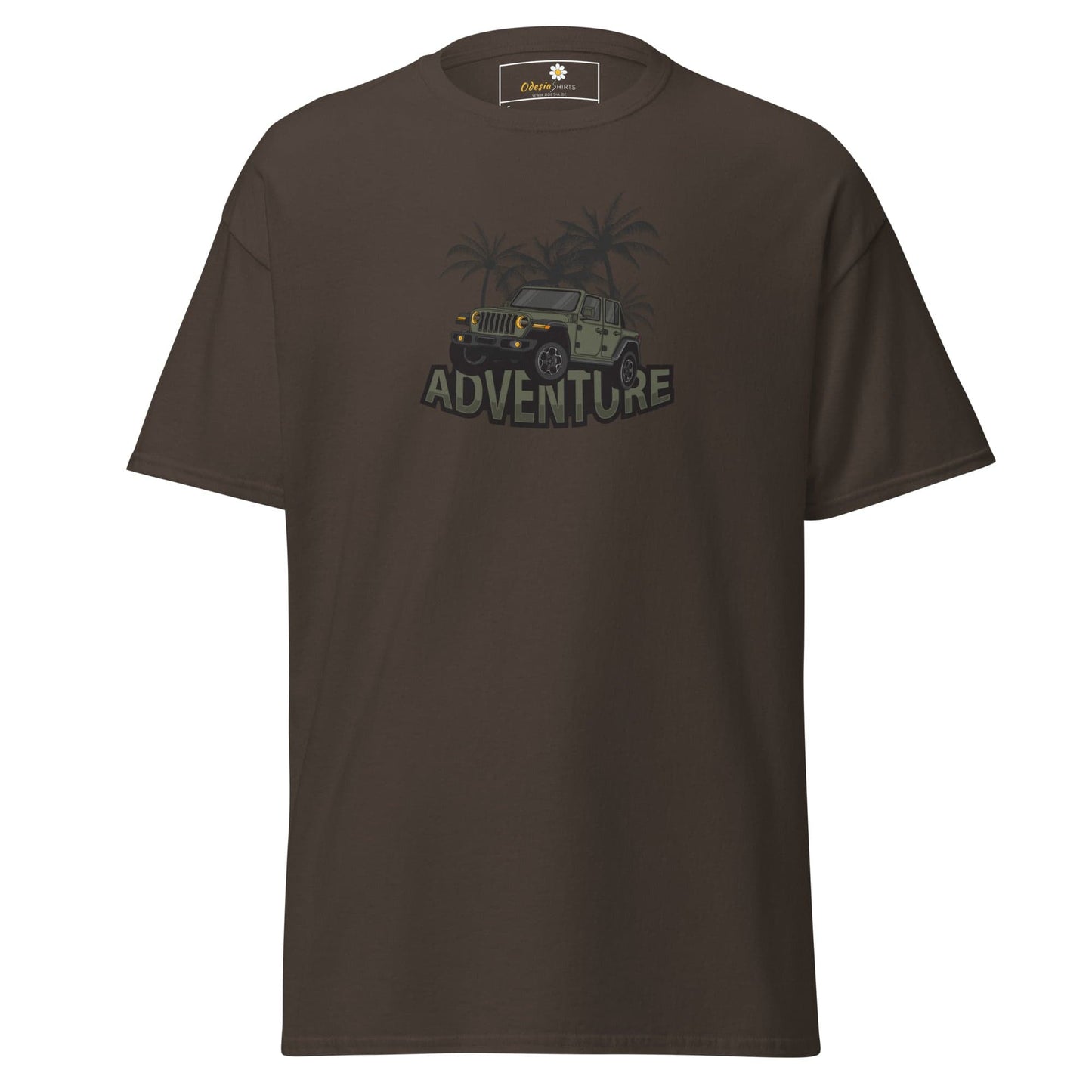 Unisex classic tee - ADVENTURE 4X4 - REGULAR - Dark Chocolate / S
