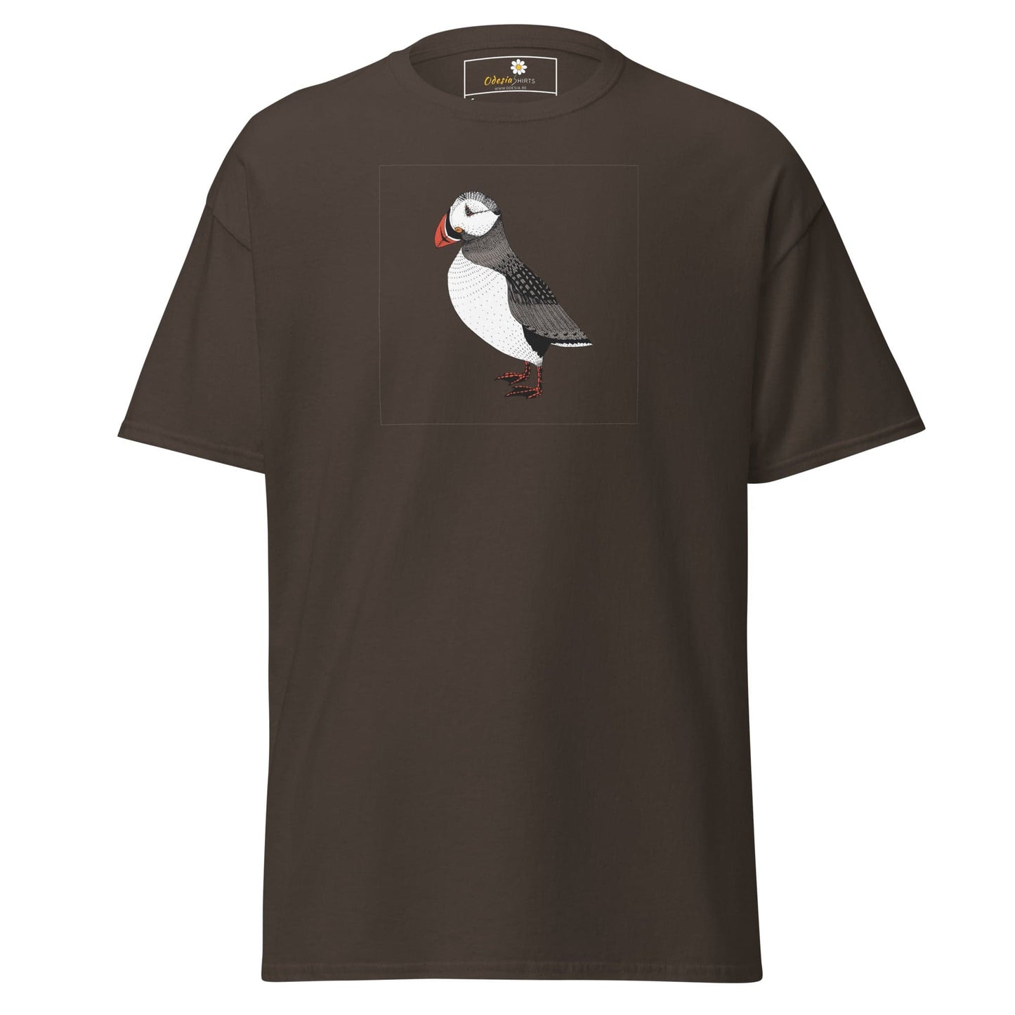 Unisex classic tee - WILD LIFE WALKING BIRD - REGULAR - Dark Chocolate / S
