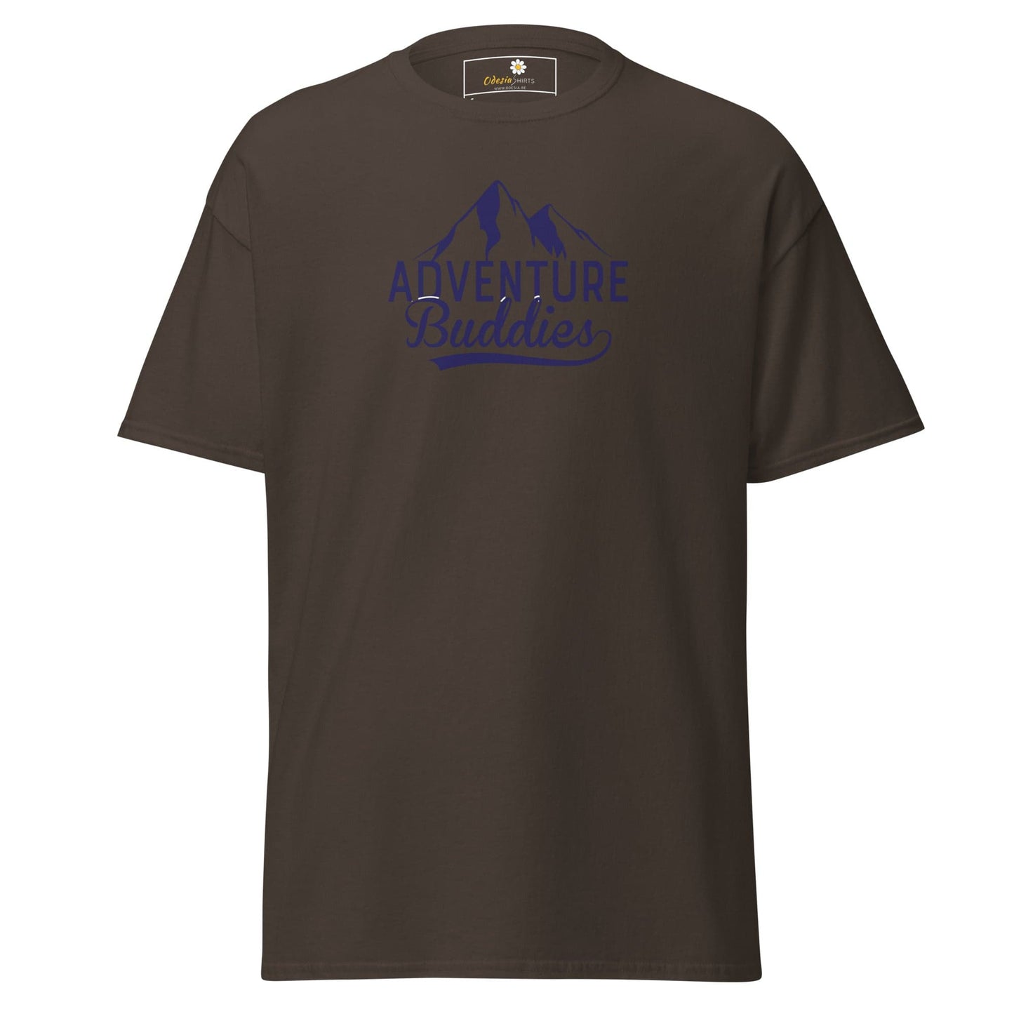 Unisex classic t-shirt - SPORT ADVENTURE BUDDIES - REGULAR - Dark Chocolate / S