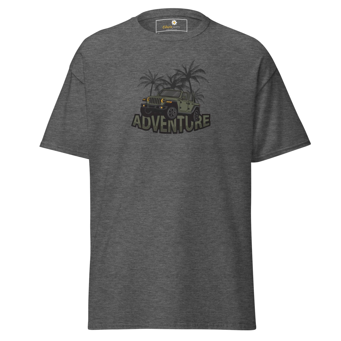 Unisex classic tee - ADVENTURE 4X4 - REGULAR - Dark Heather / S