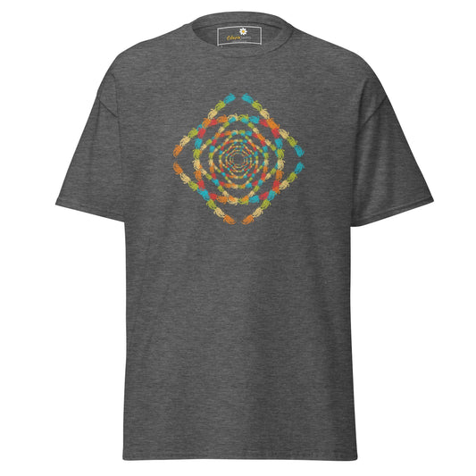 Unisex classic tee - ABSTRACT MISC SQUARE TUNNEL - REGULAR - Dark Heather / S