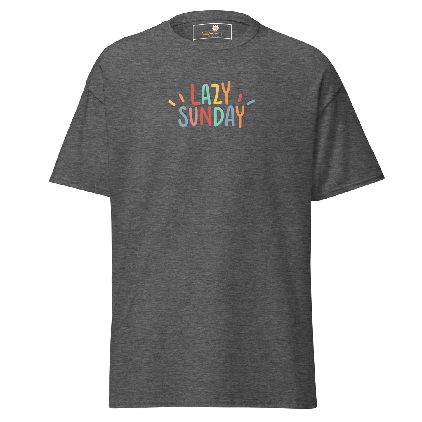 Unisex classic tee - MISC LAZY SUNDAY - REGULAR - Dark Heather / S