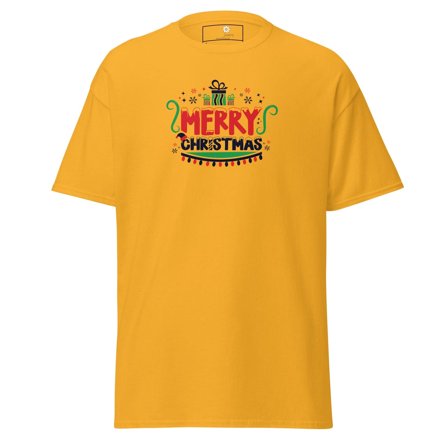 Unisex classic t-shirt - SEASONAL MERRY CHRISTMASS - REGULAR - Gold / S