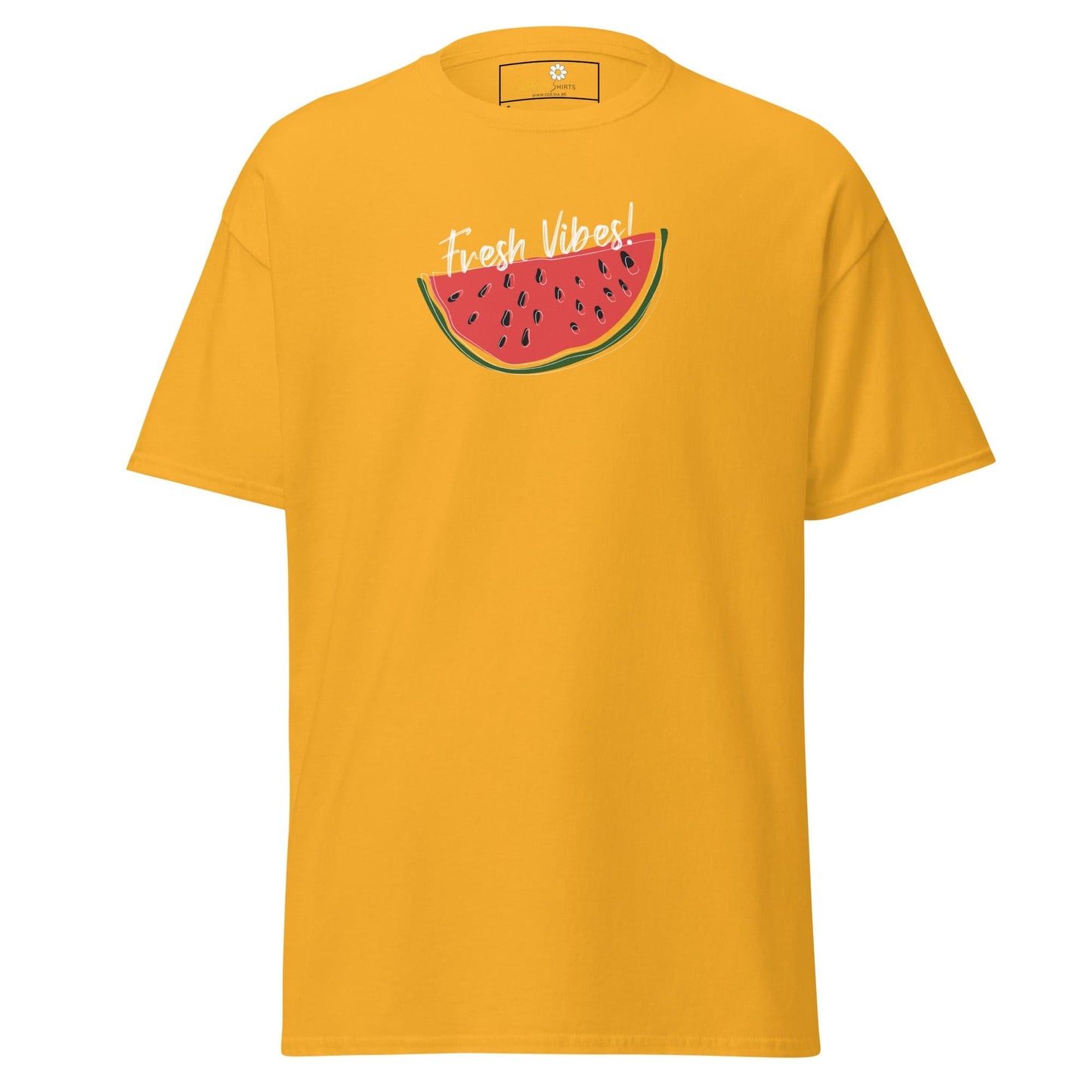 Unisex classic tee - SUMMER FRESH VIBES - REGULAR - Gold / S