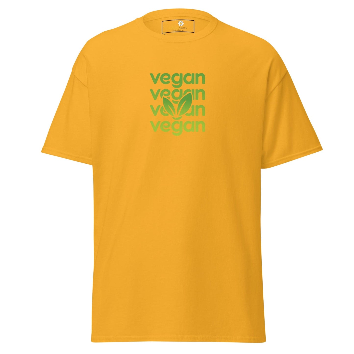 Unisex classic tee - GREEN VEGAN - REGULAR - Gold / S