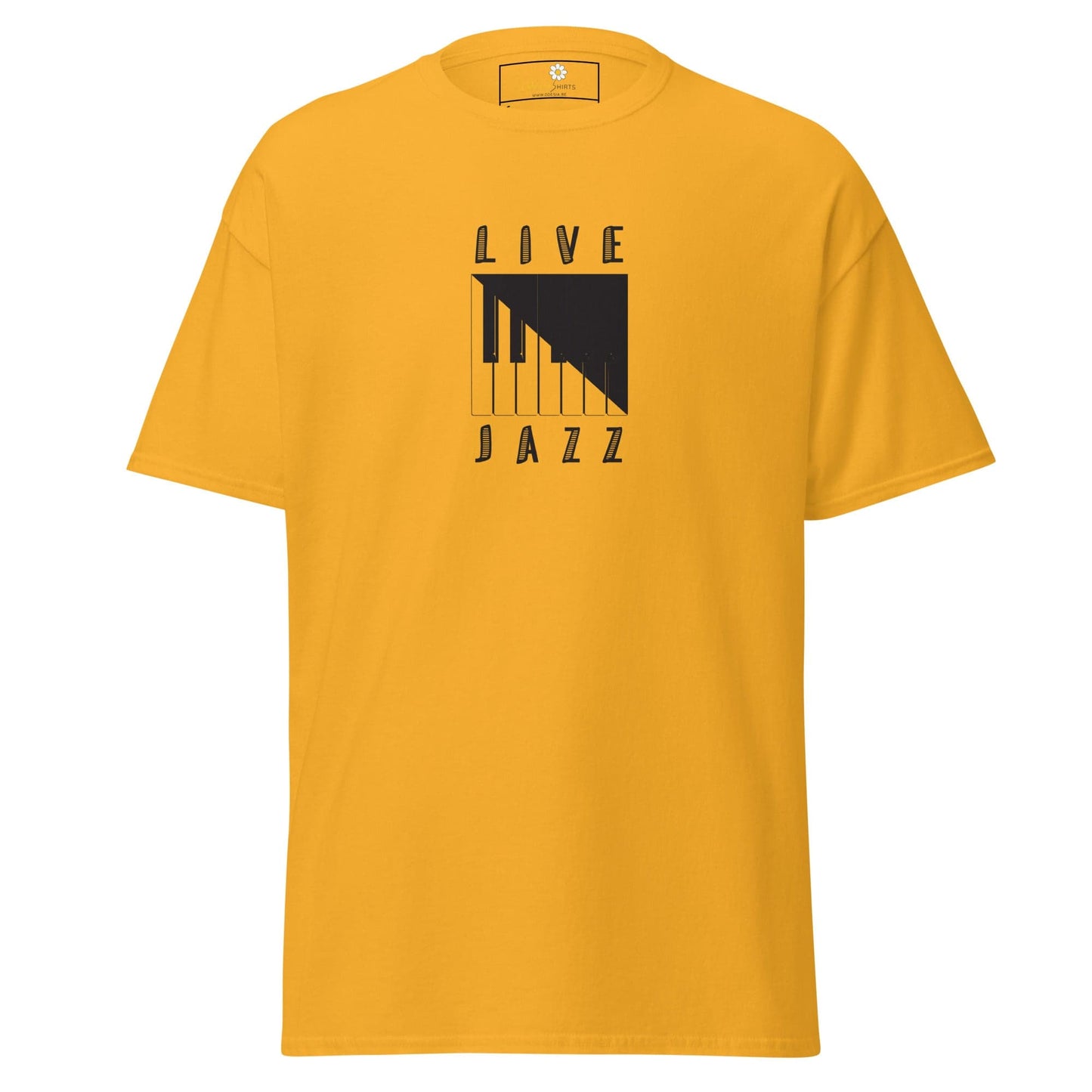 Unisex classic t-shirt - MUSIC LIFE JAZZ - REGULAR - Gold / S