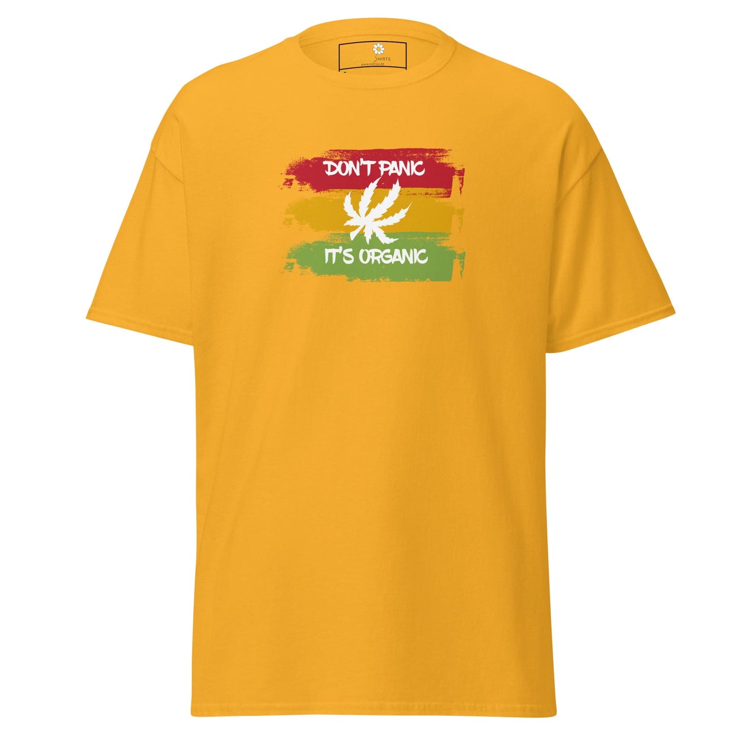 Unisex classic t-shirt - MYSTIC DON’T PANIC ORGANIC - REGULAR - Gold / S