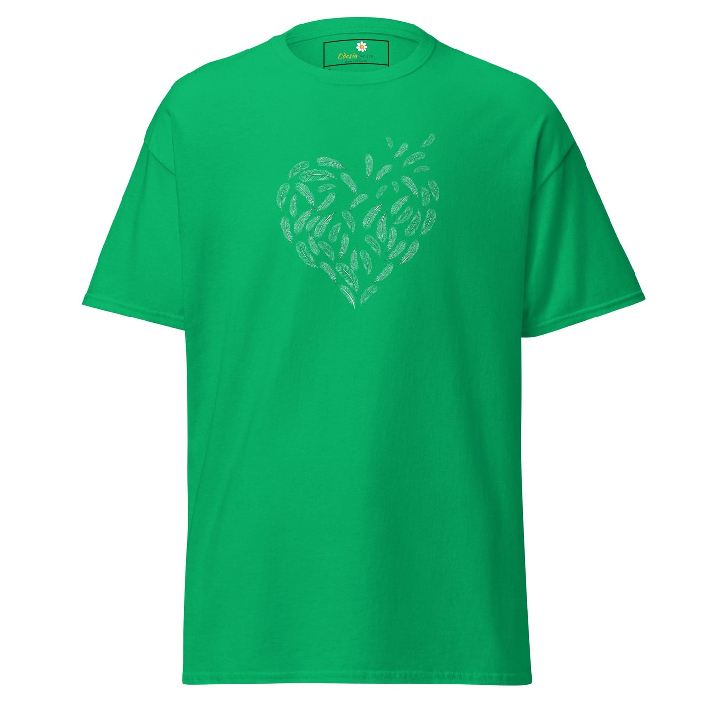 Unisex classic tee - POSITIVE FEATHER HEART - REGULAR - Irish Green / S