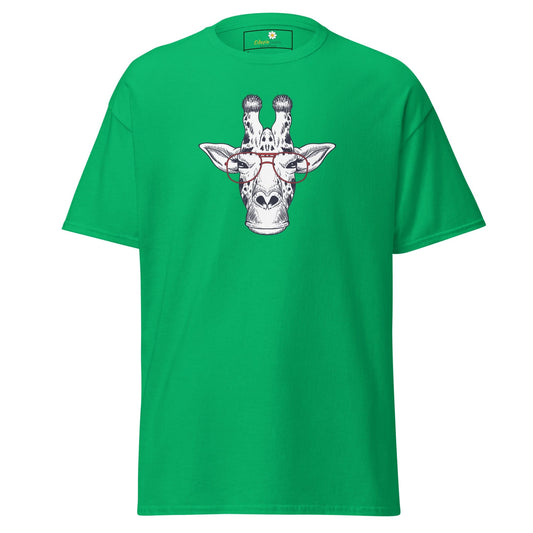 Unisex classic tee - WILD LIFE FUN GIRAFFE GLASSES - REGULAR - Irish Green / S