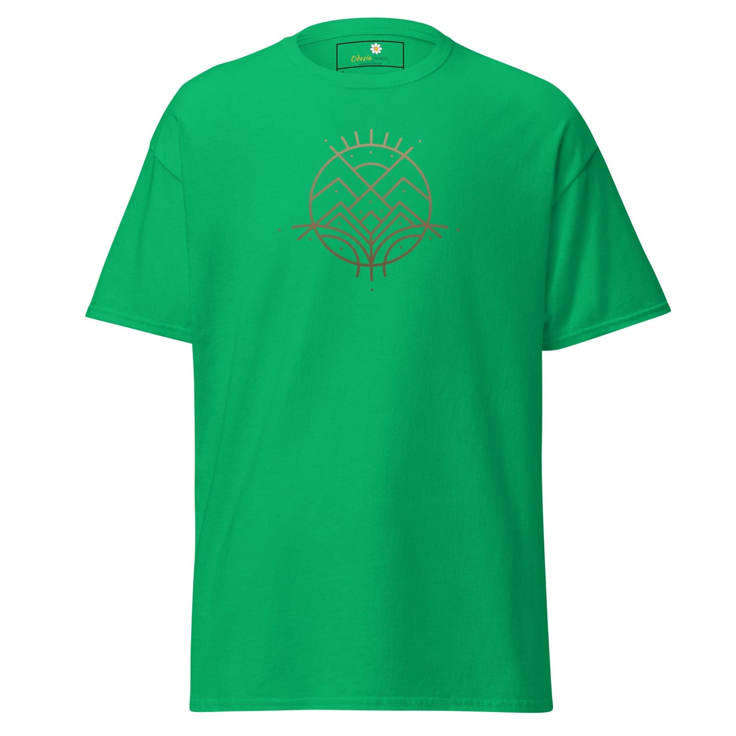Unisex classic tee - ABSTRACT LANDSCAPE - REGULAR - Irish Green / S