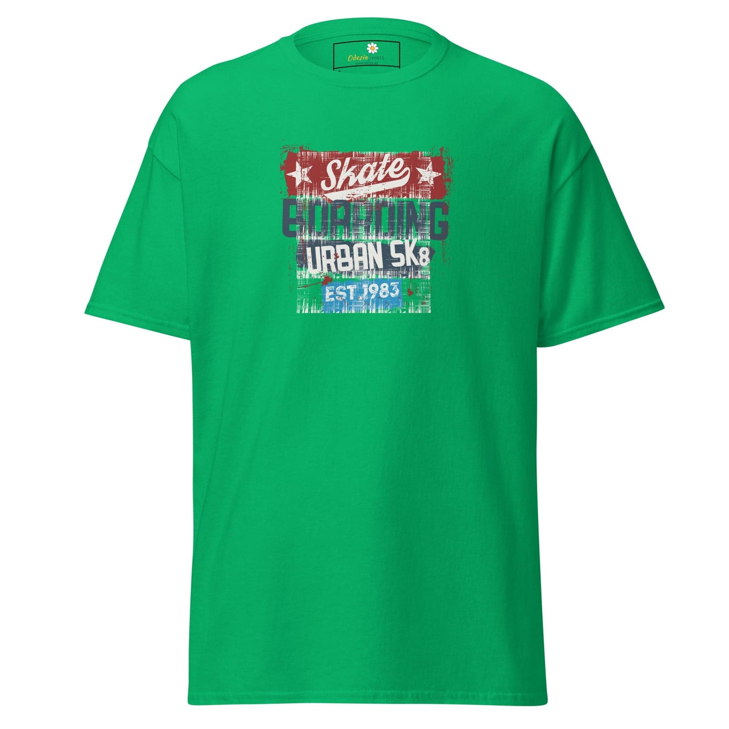 Unisex classic t-shirt - URBAN SKATE - REGULAR - Irish Green / S