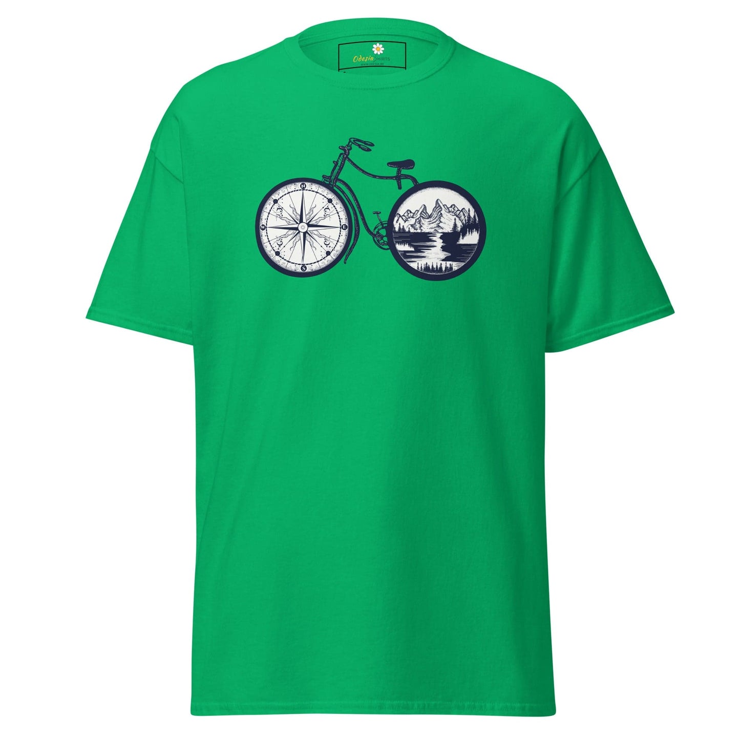 Unisex classic t-shirt - SPORT BIKE DIRECTION MOUNTAINS - REGULAR - Irish Green / S