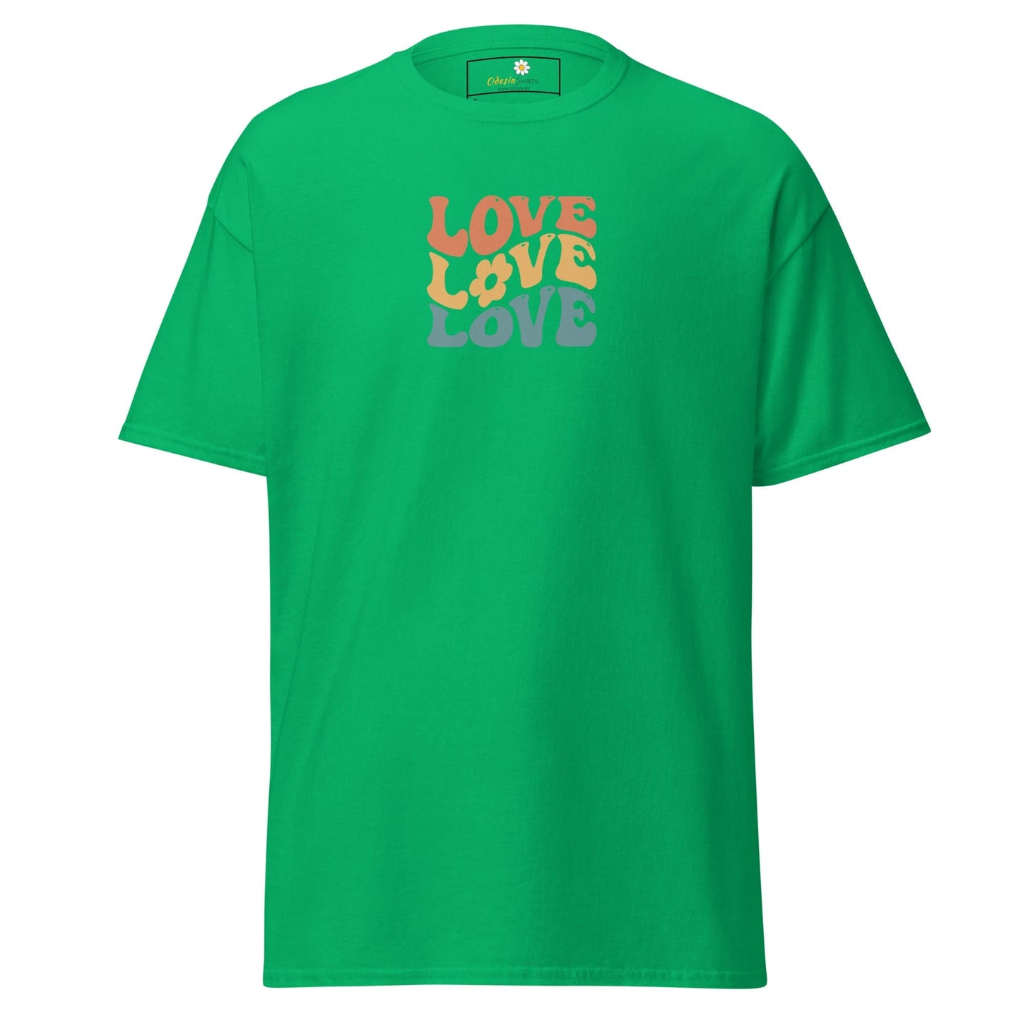 Unisex classic tee - TEXT POSITIVE LOVE LOVE LOVE - REGULAR - Irish Green / S
